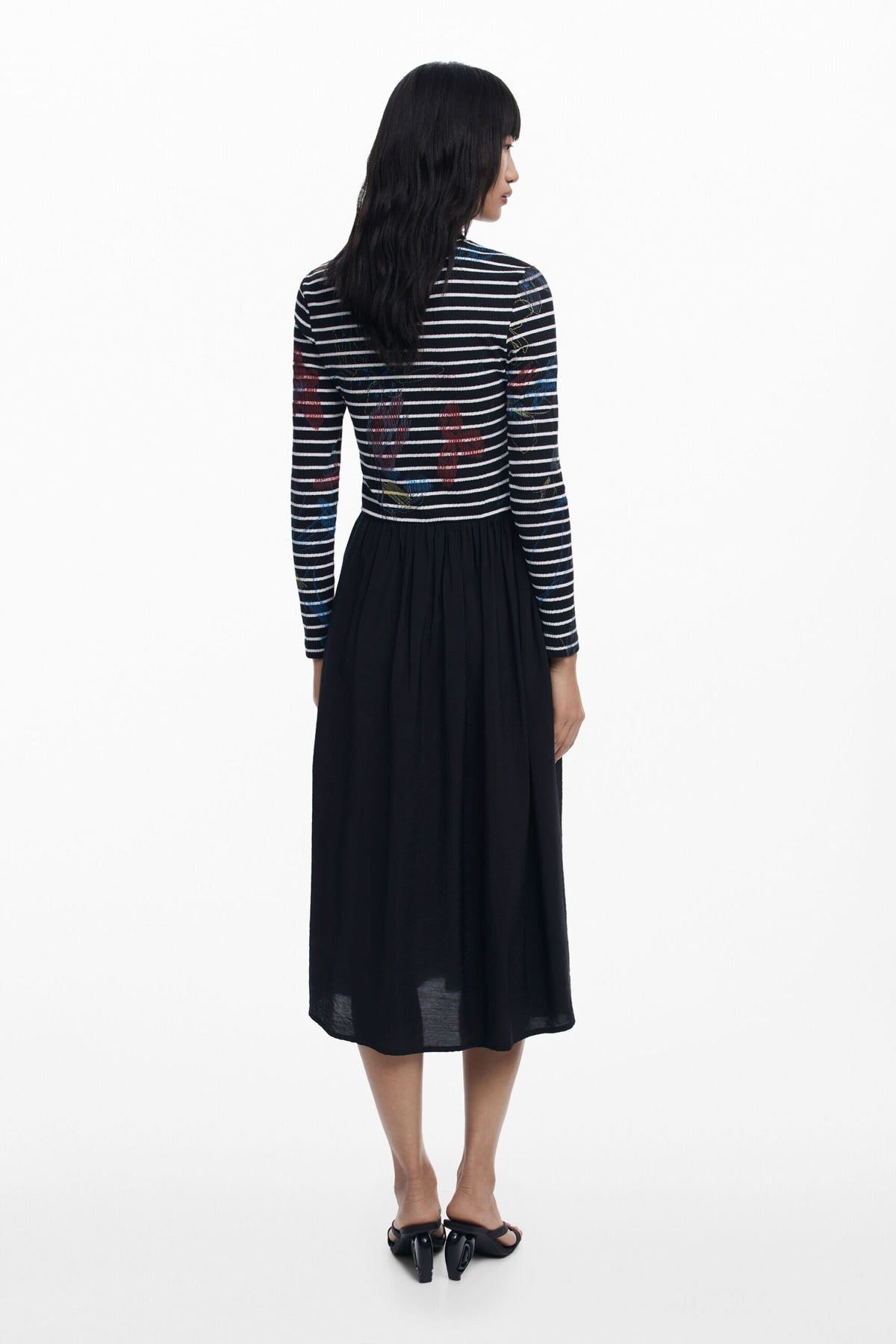 Desigual Striped combined dress
