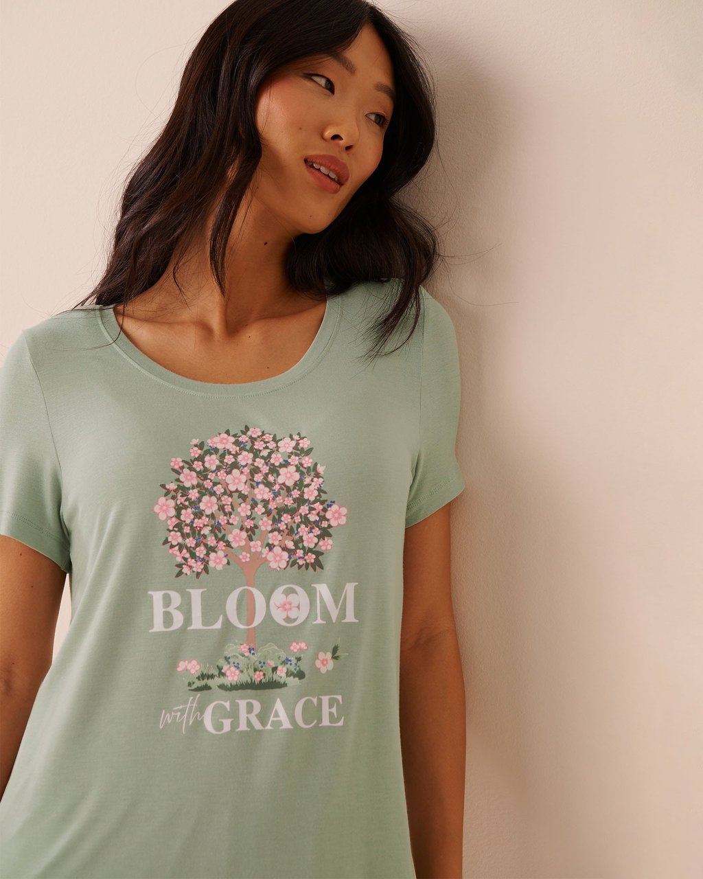 La vie en Rose Berry Print Soft Jersey T-shirt