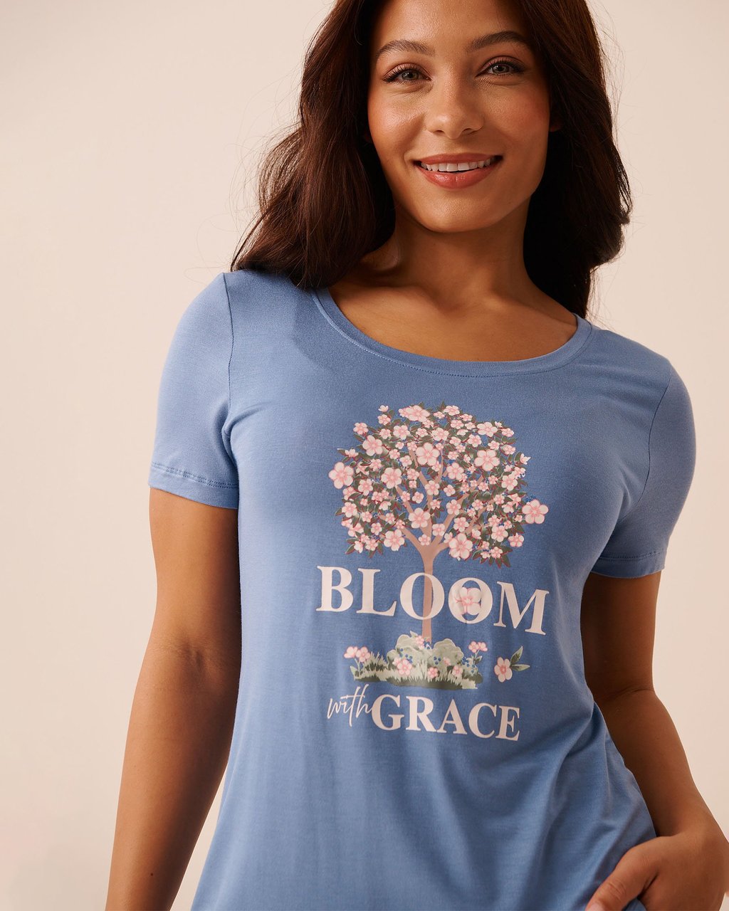 La vie en Rose Berry Print Soft Jersey T-shirt