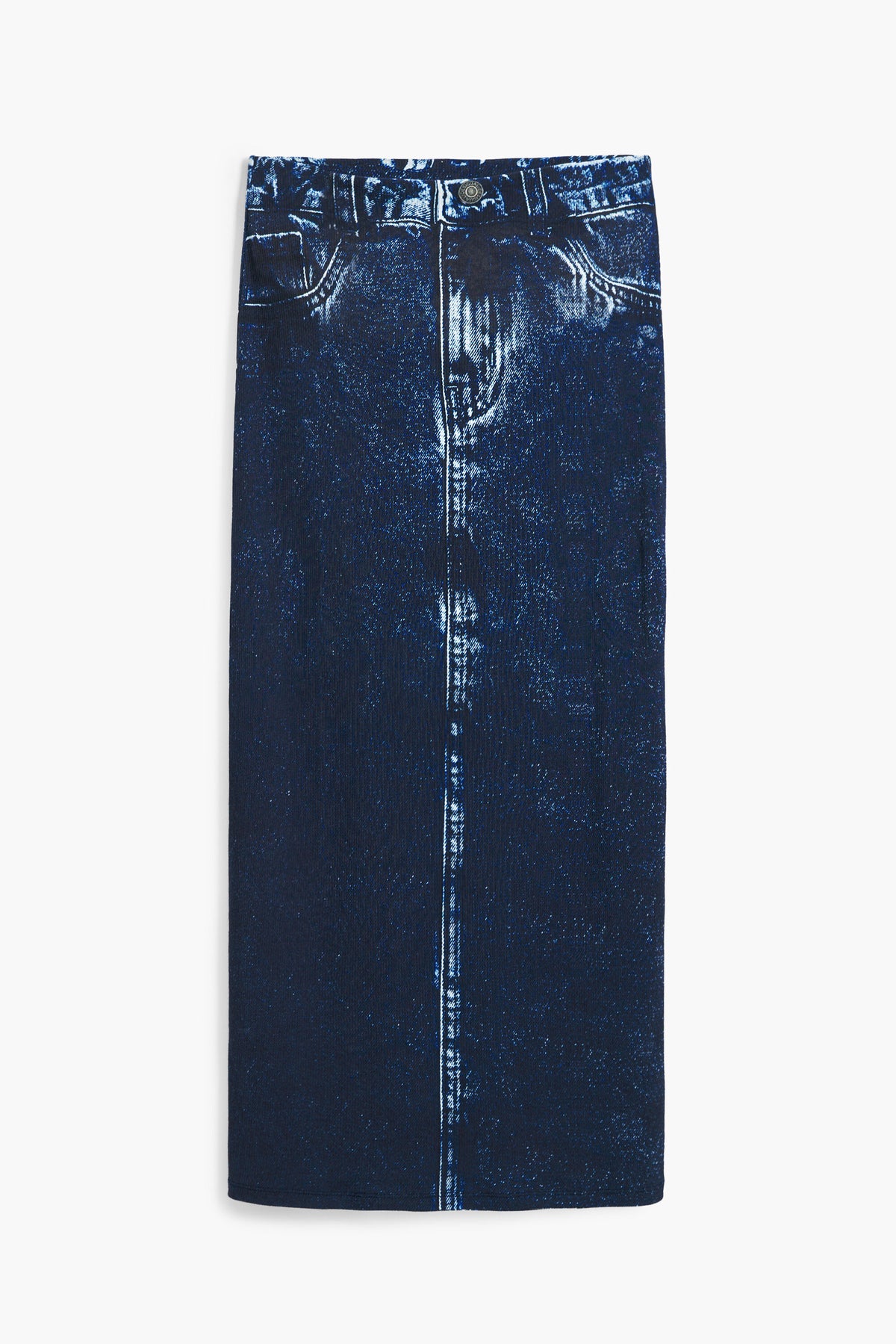 Desigual Denim-Effect Midi Skirt