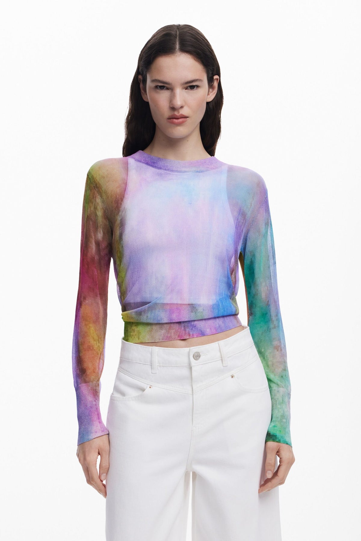 Desigual Watercolor fine sweater