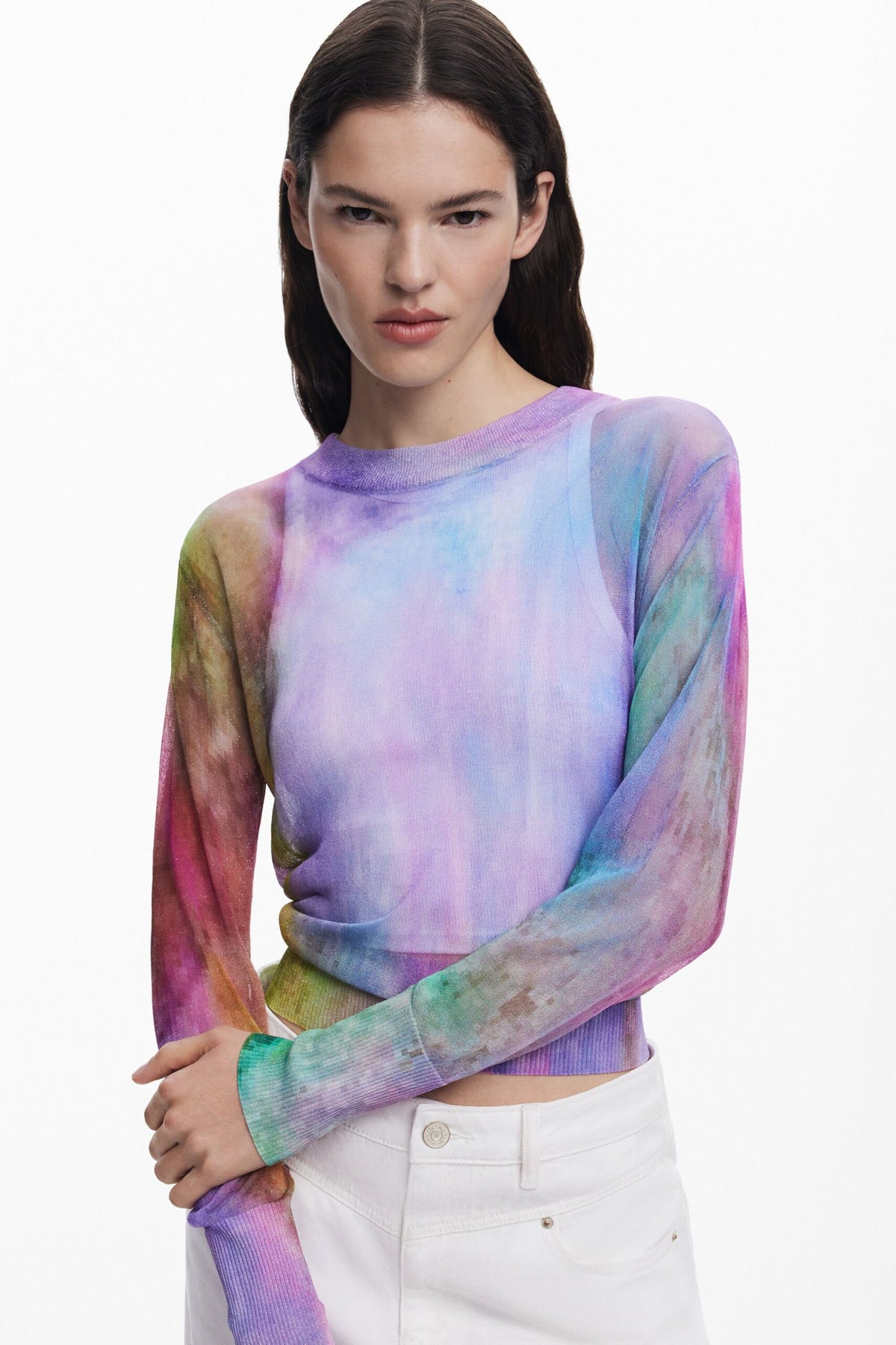 Desigual Watercolor fine sweater