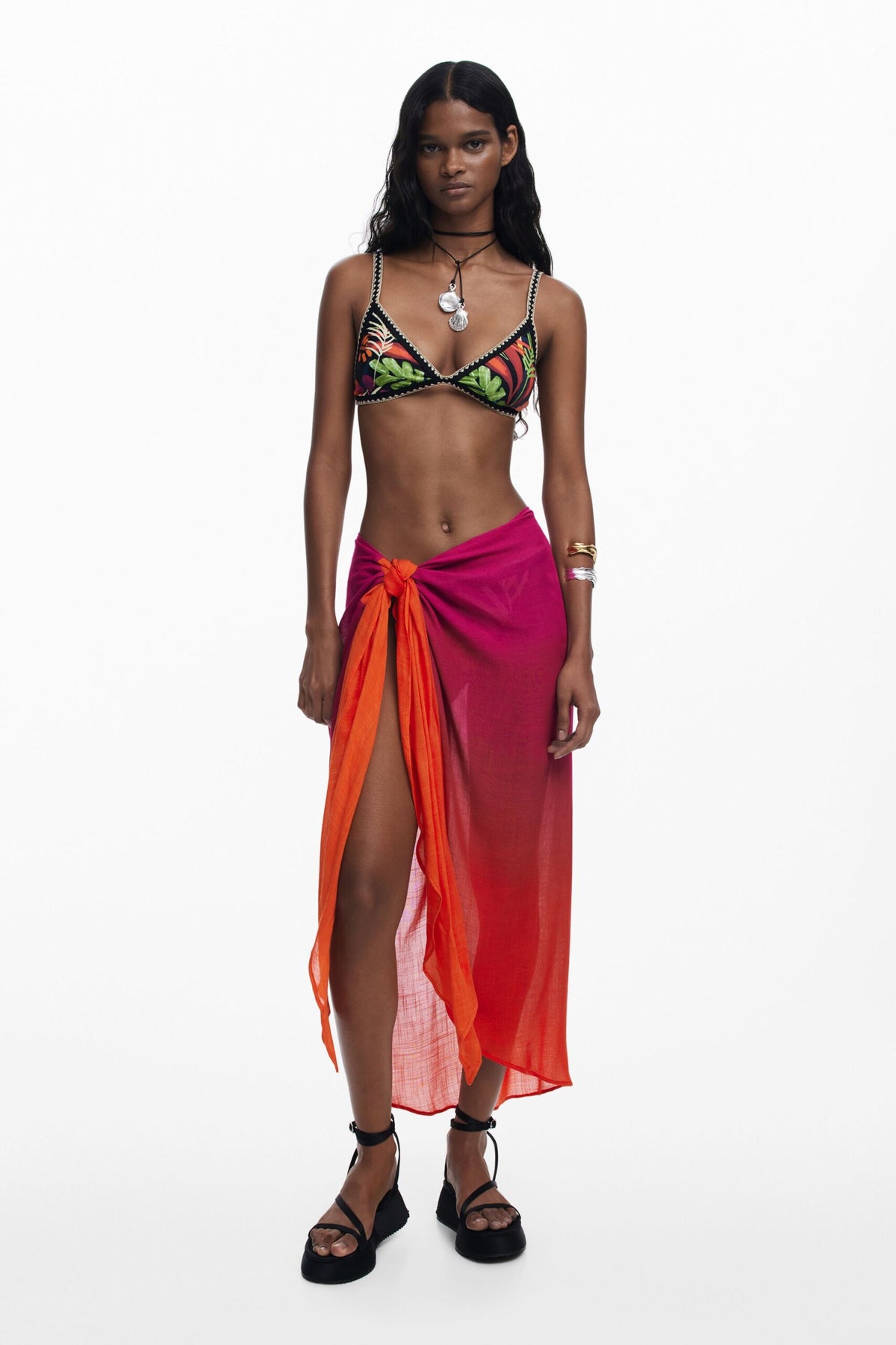 Desigual Tropical Bikini Top