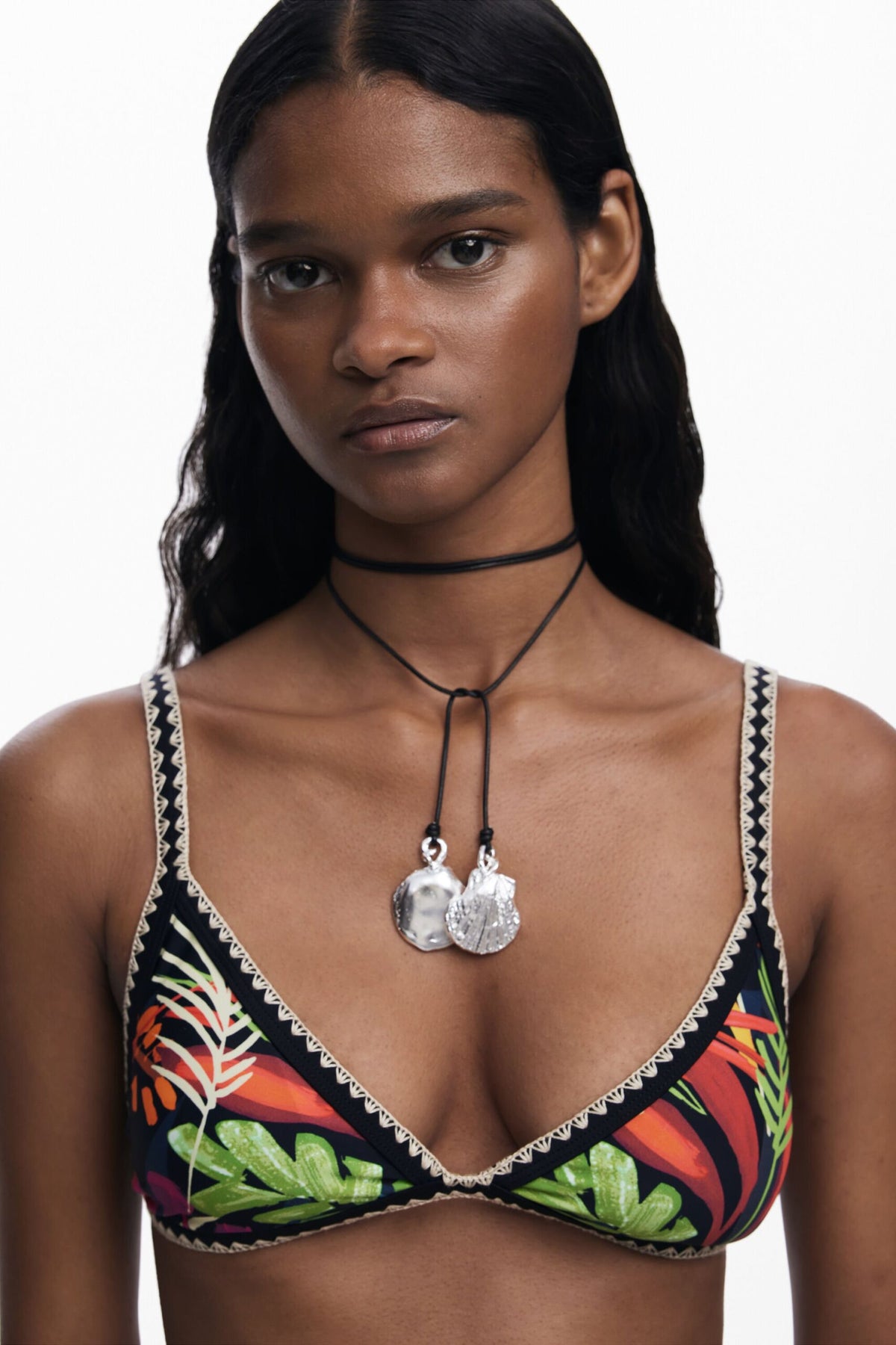 Desigual Tropical Bikini Top