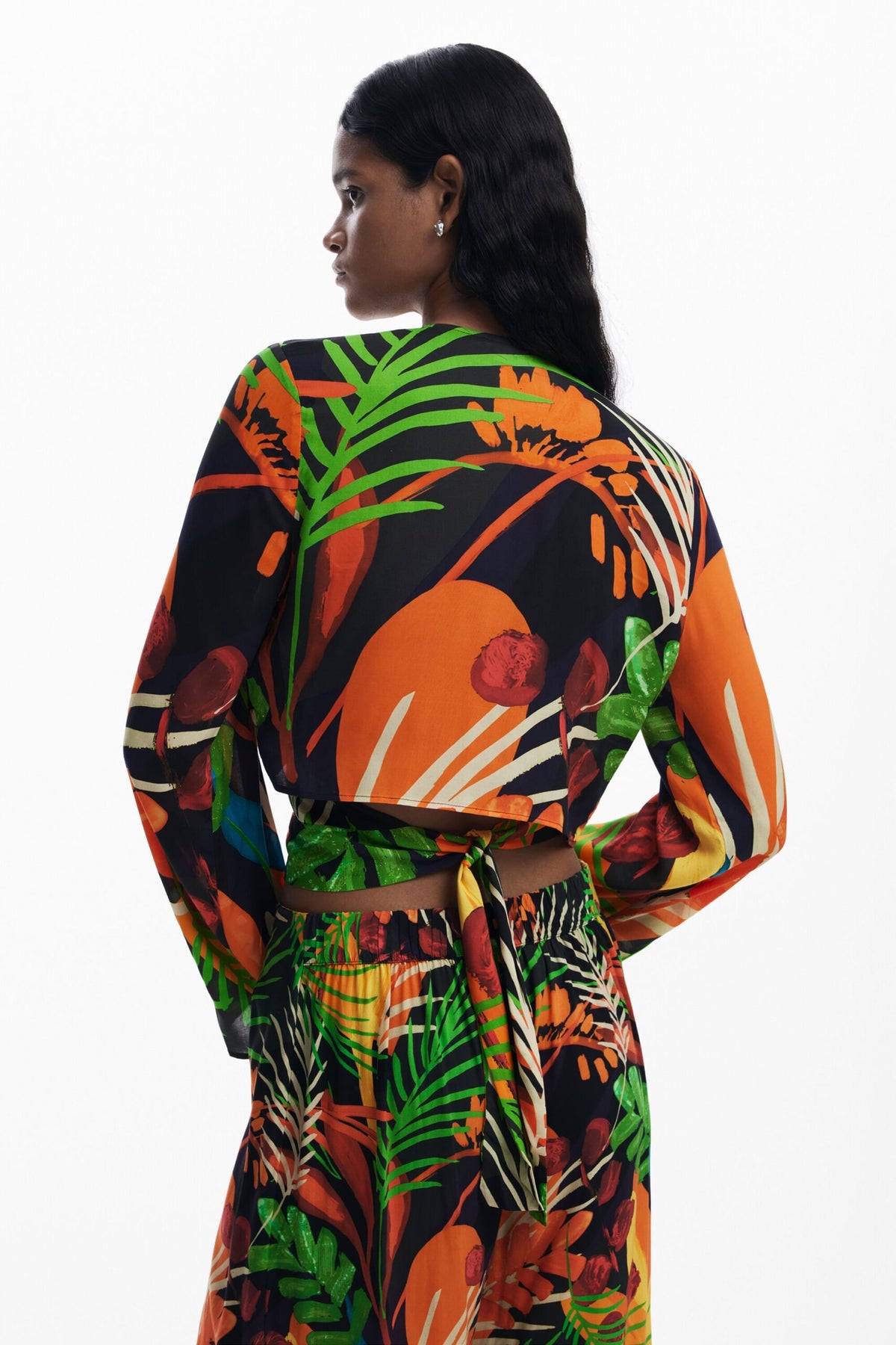 Desigual Tropical wrap top
