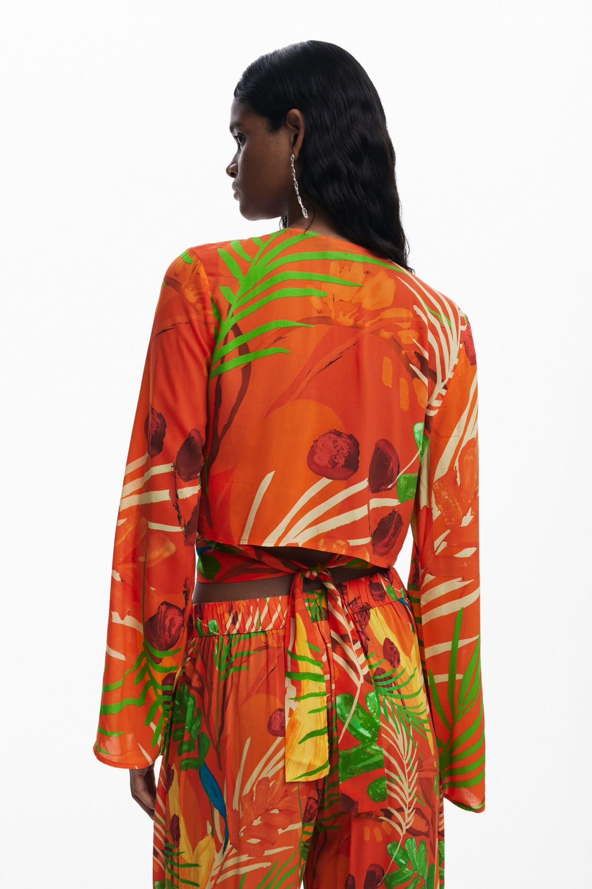 Desigual Tropical wrap top