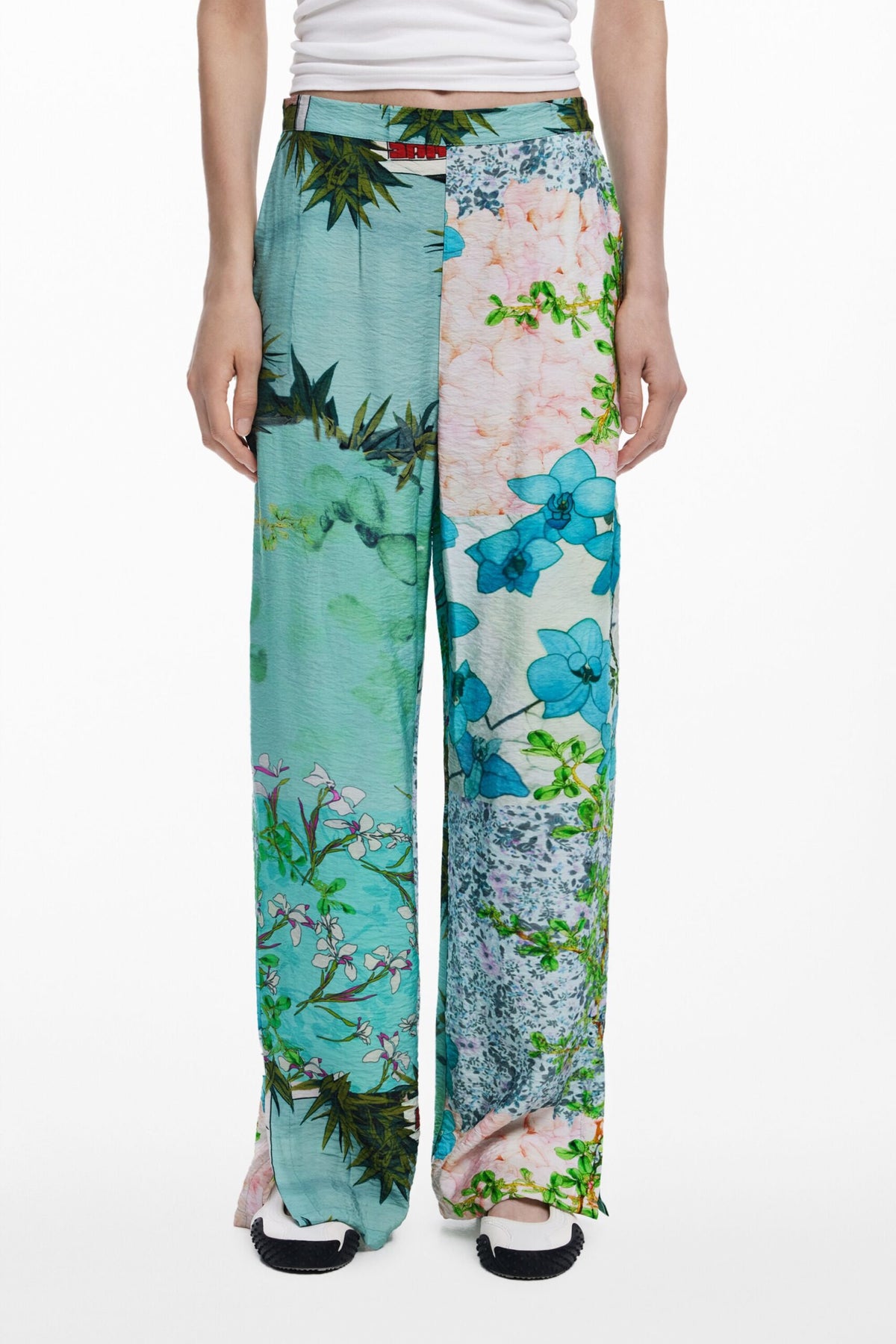 Desigual Floral print trousers