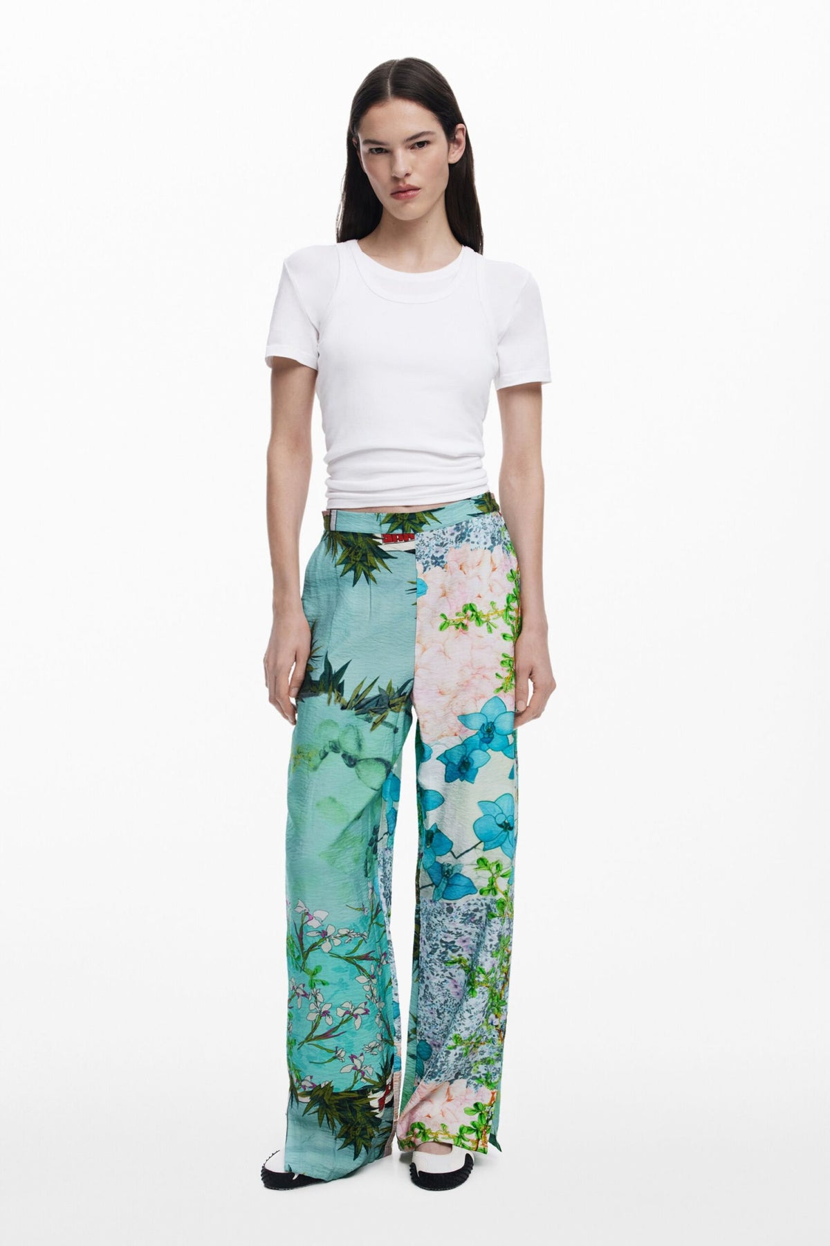 Desigual Floral print trousers