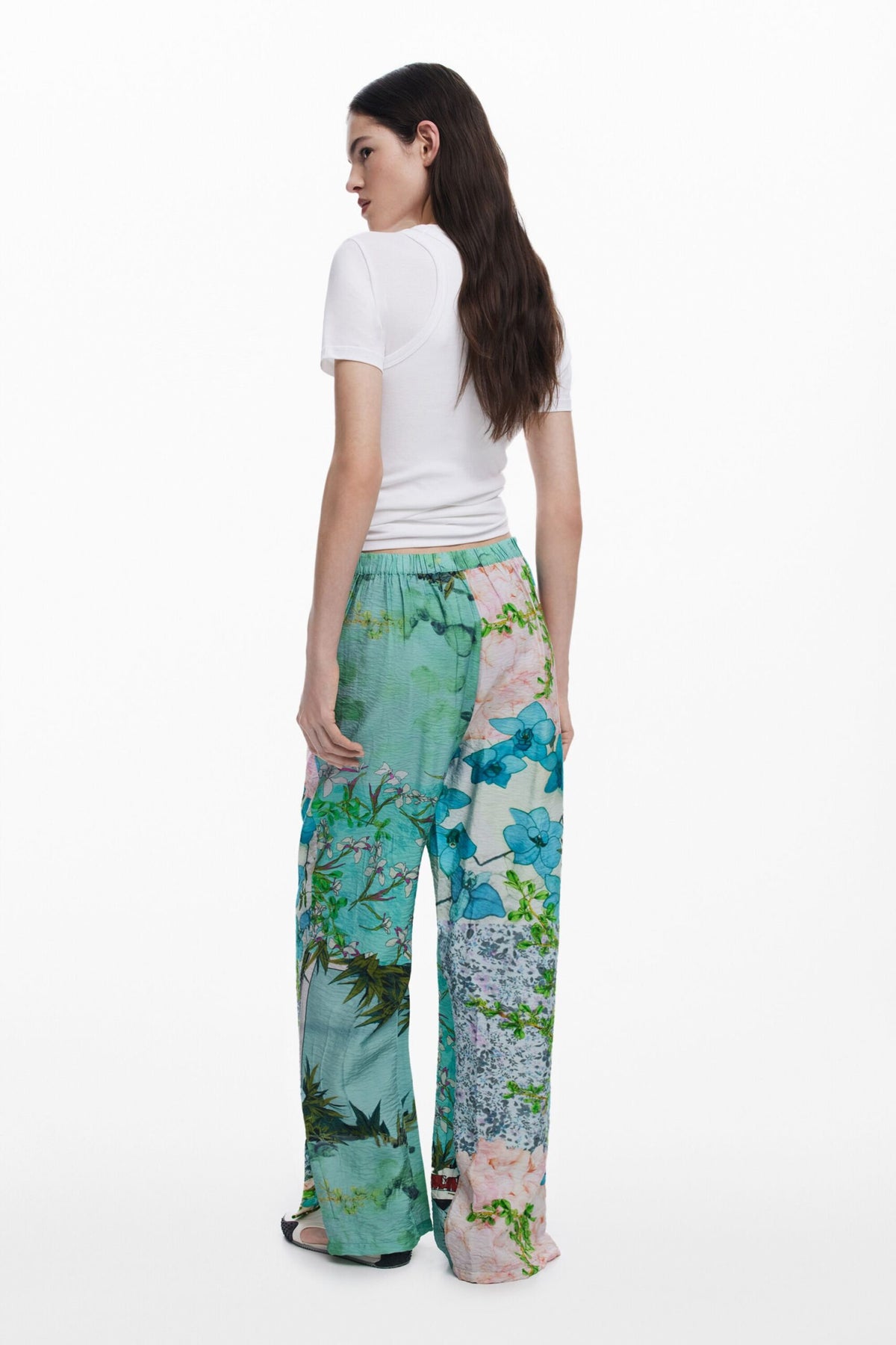 Desigual Floral print trousers