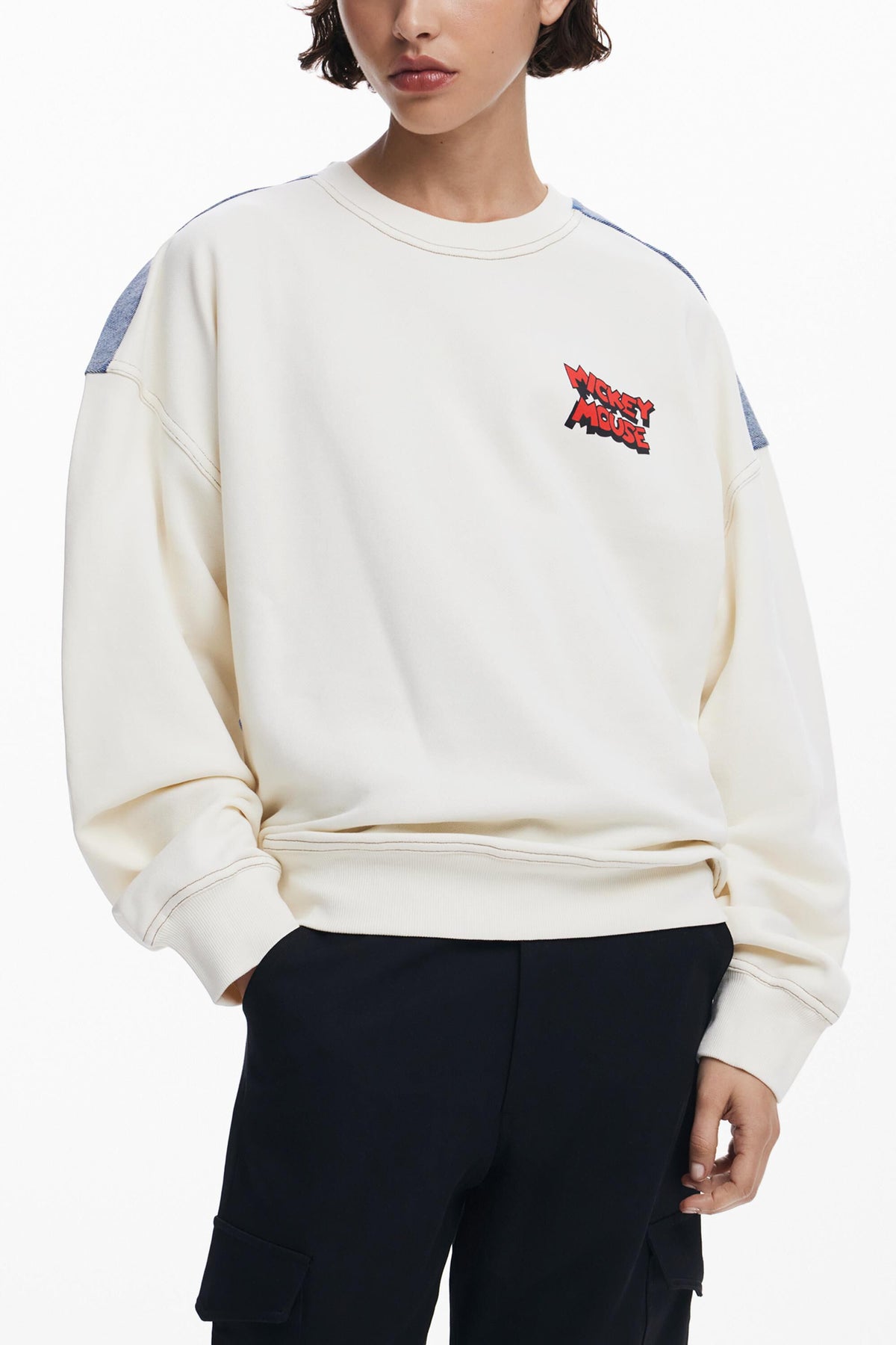 Desigual Mickey Mouse Patch Sweatshirt