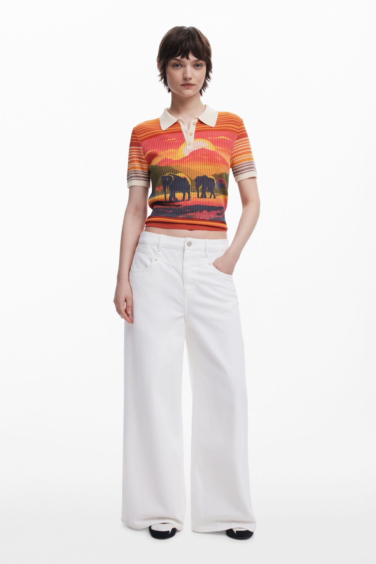 Desigual Elephant knit T-shirt