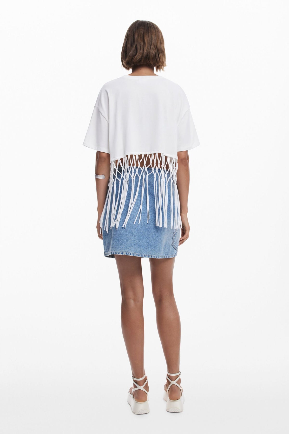 Desigual Pineapple cropped T-shirt