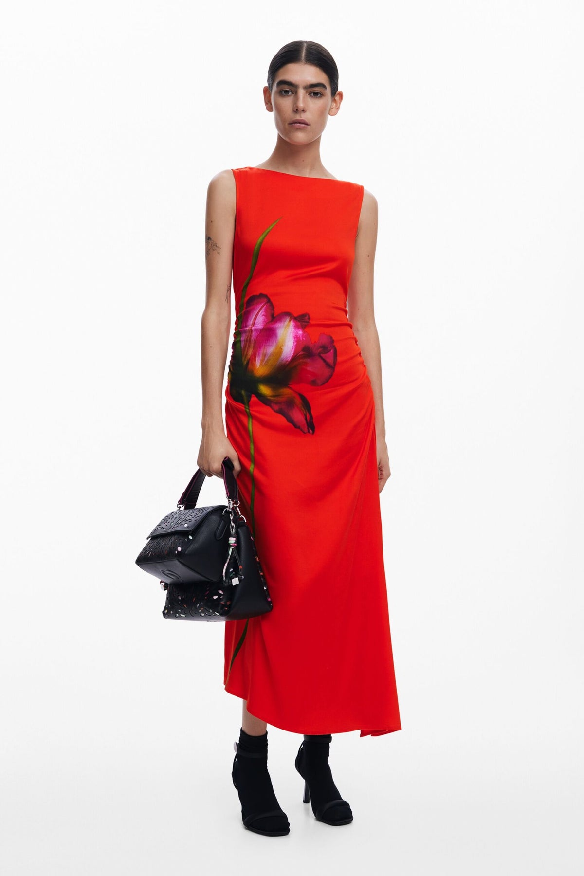Desigual Orchid asymmetrical dress