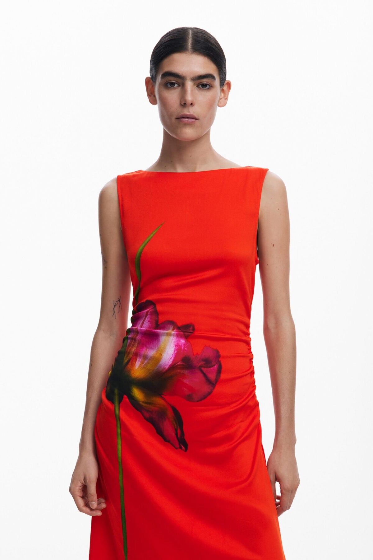 Desigual Orchid asymmetrical dress