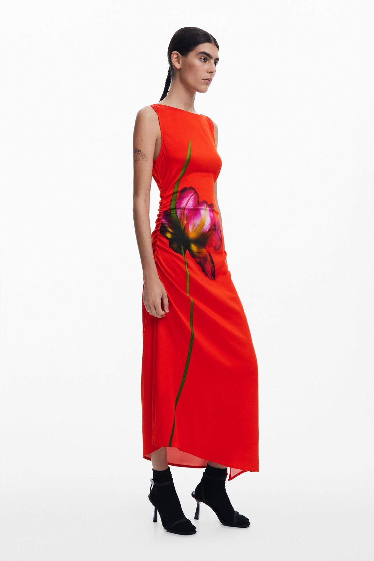 Desigual Orchid asymmetrical dress