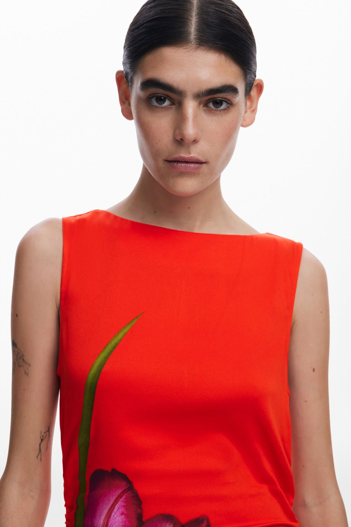 Desigual Orchid asymmetrical dress