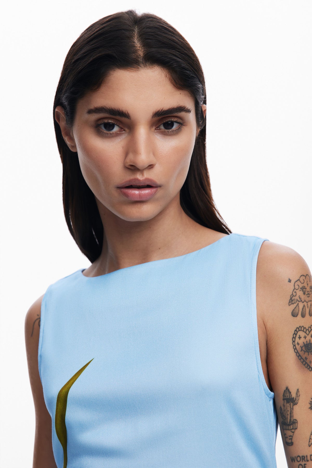Desigual Orchid Asymmetric Midi Dress