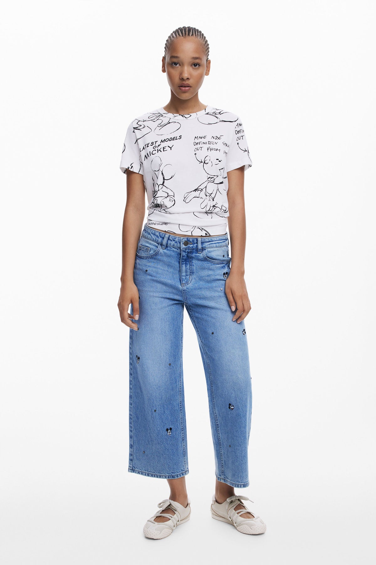 Desigual Mickey Mouse Sketch T-Shirt