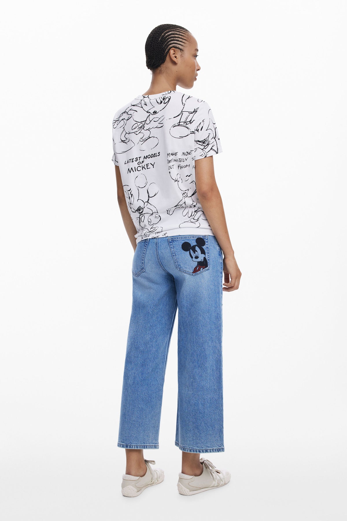 Desigual Mickey Mouse Sketch T-Shirt