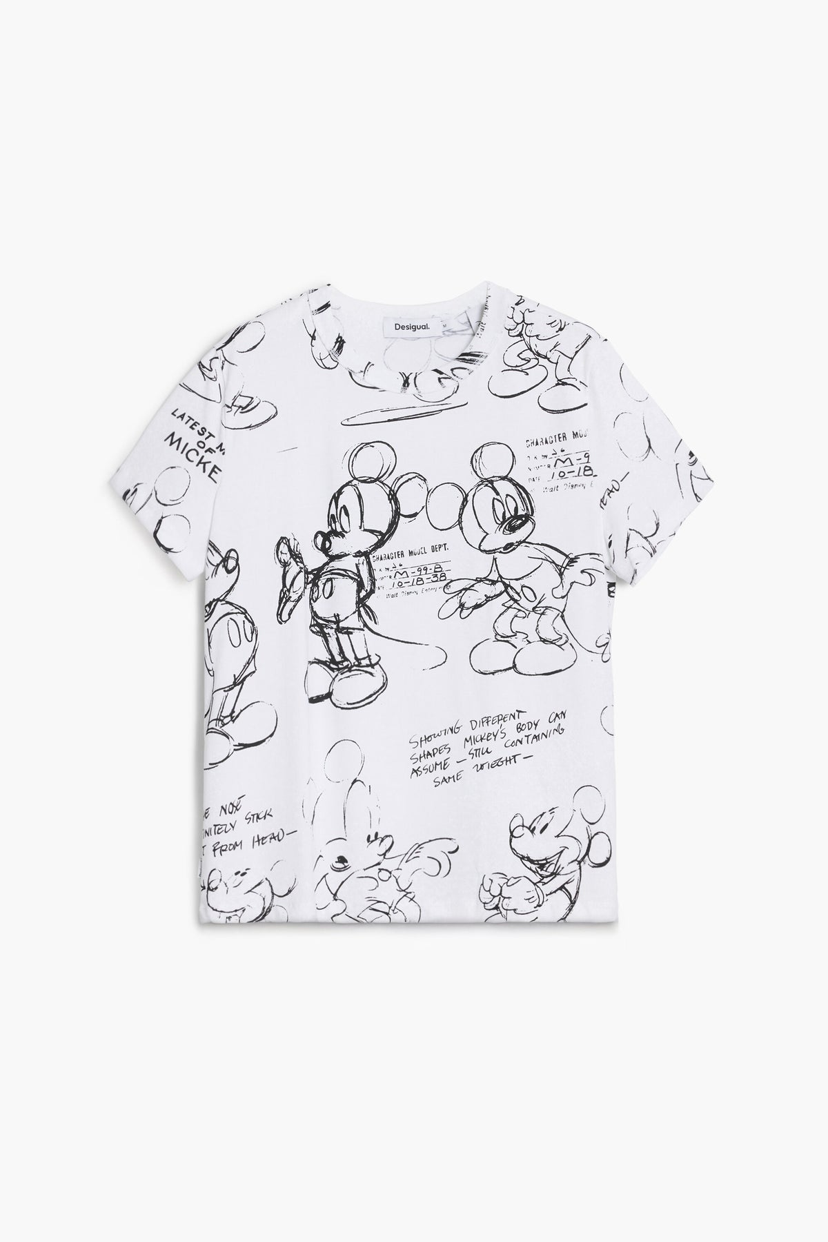 Desigual Mickey Mouse Sketch T-Shirt