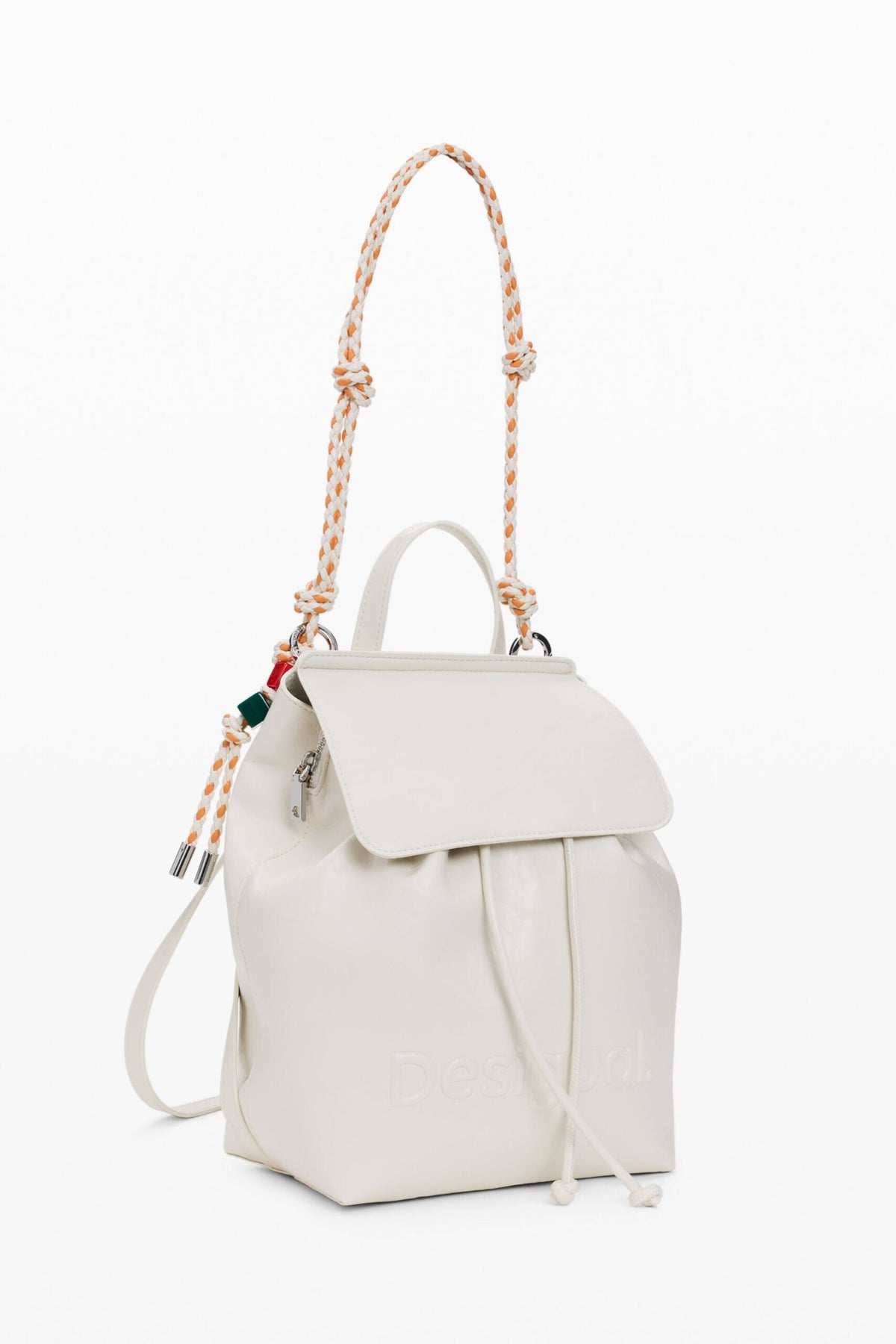 Desigual Small backpack with flap, detachable trekking strap detail
