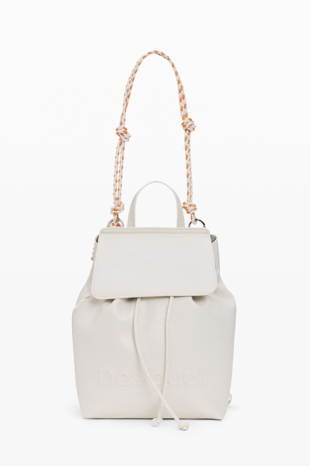 Desigual Small backpack with flap, detachable trekking strap detail