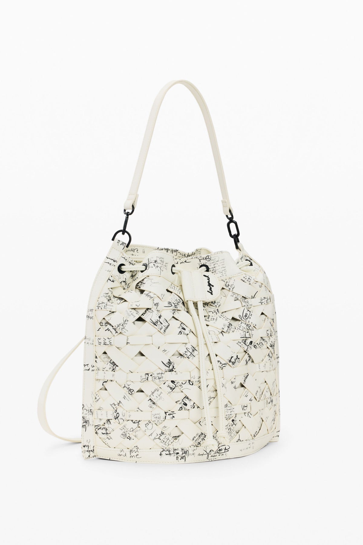 Desigual Medium backpack convertible into a handbag, with braided details,