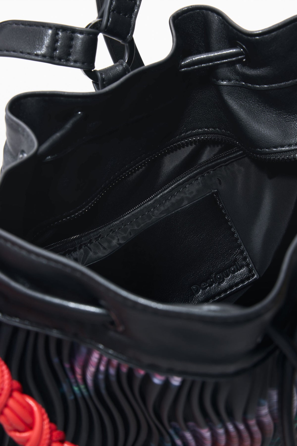 Desigual Medium backpack with embossed fabric