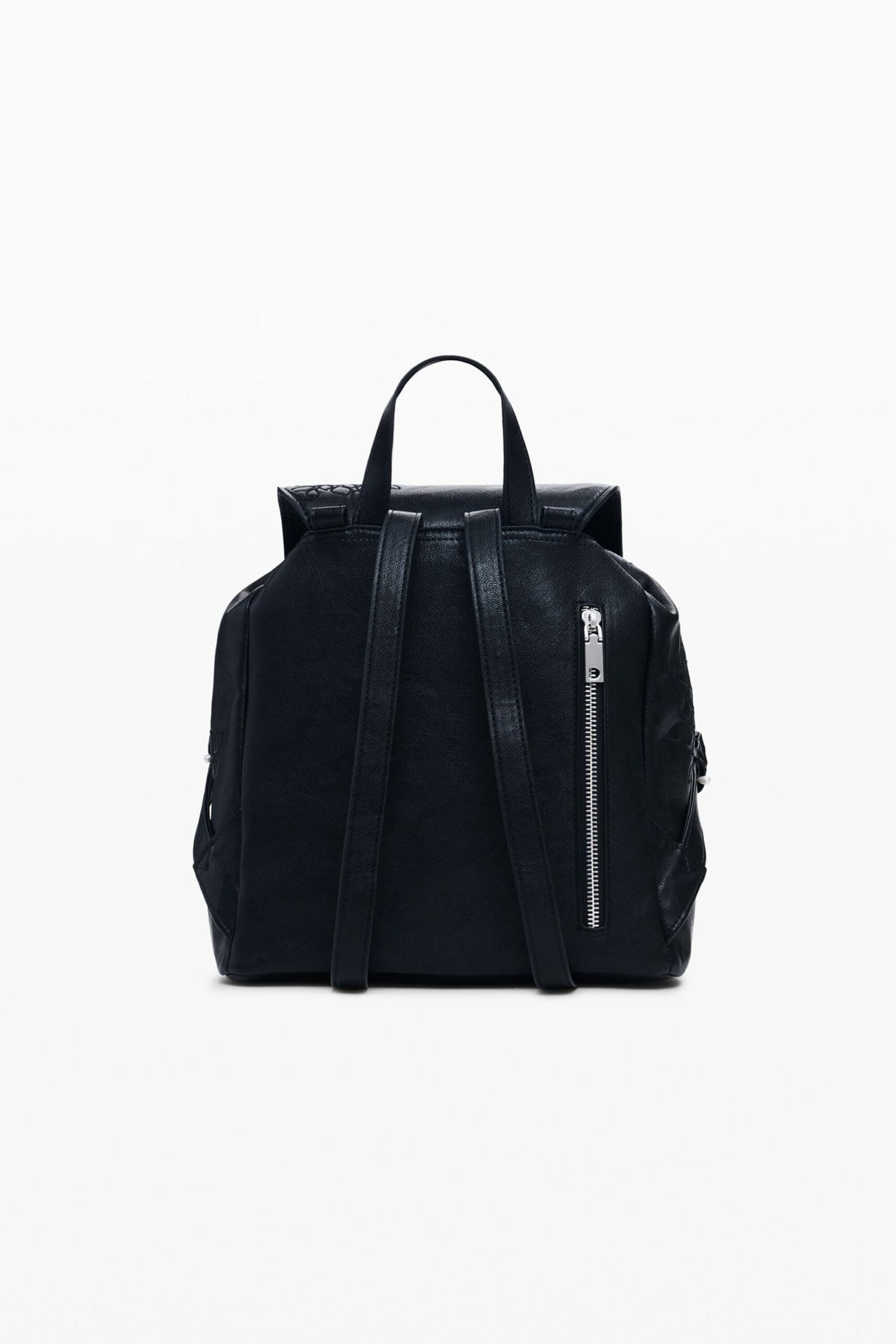 Desigual Small backpack with embroidered details flap
