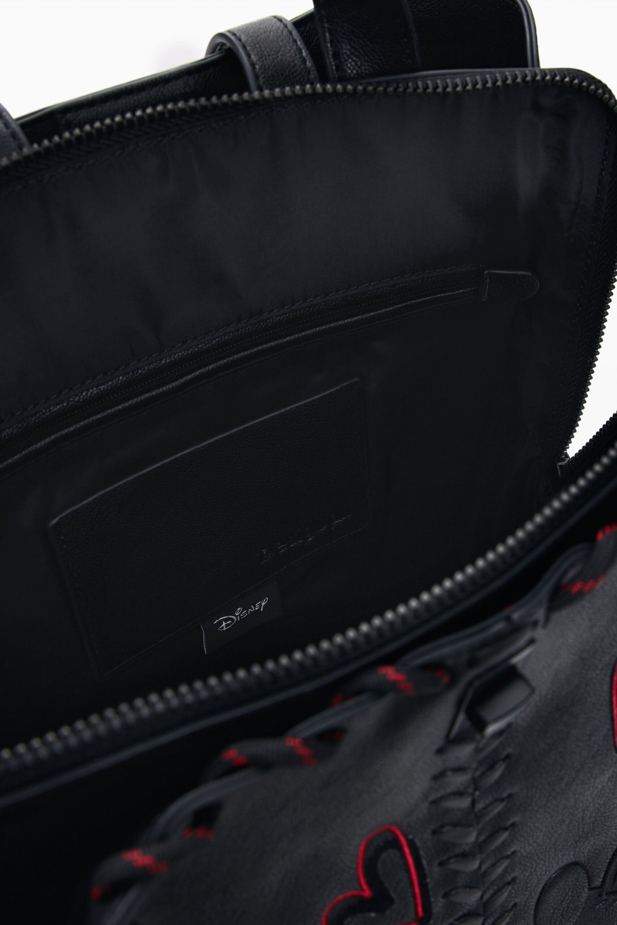 Desigual Small backpack with braided handle, Mickey Mouse™ embroidery