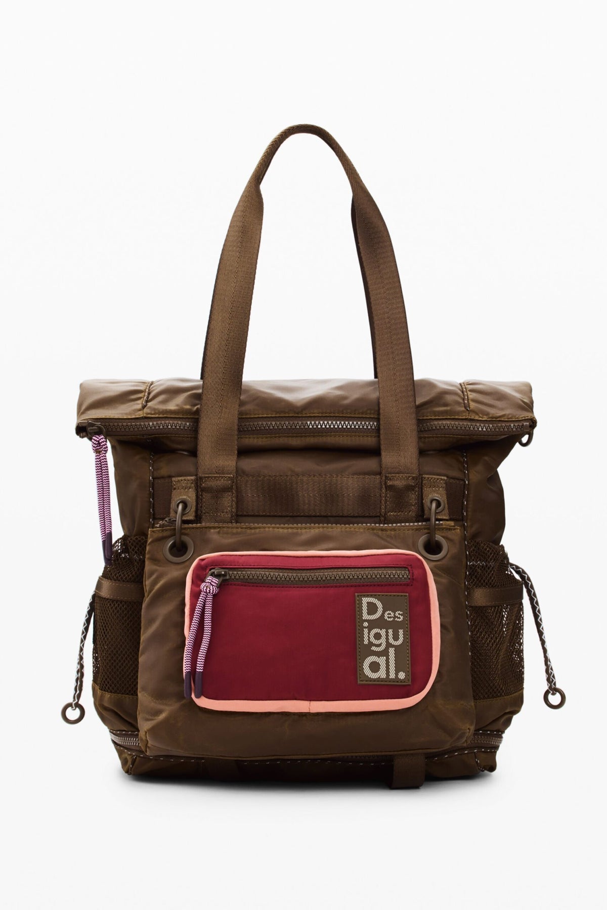 Desigual Large backpack with multiple straps detachable mini bag