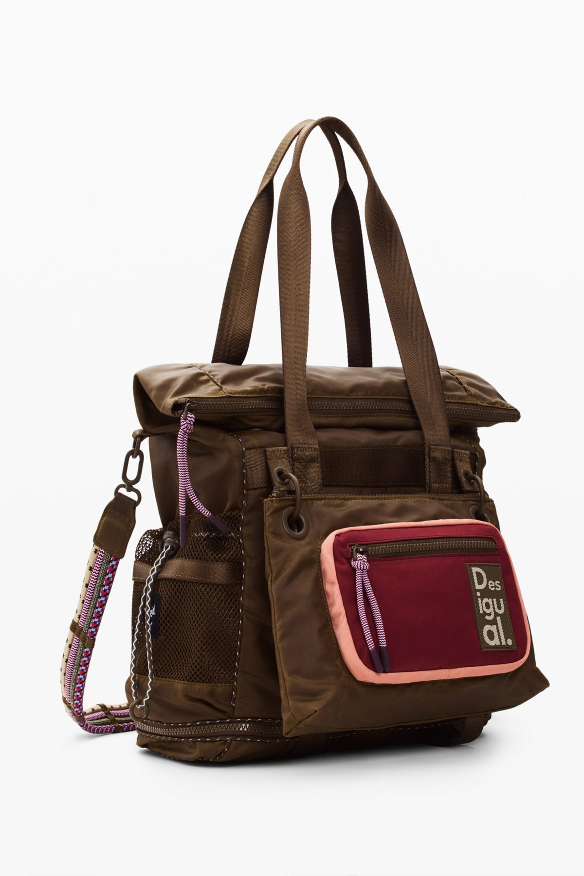 Desigual Large backpack with multiple straps detachable mini bag