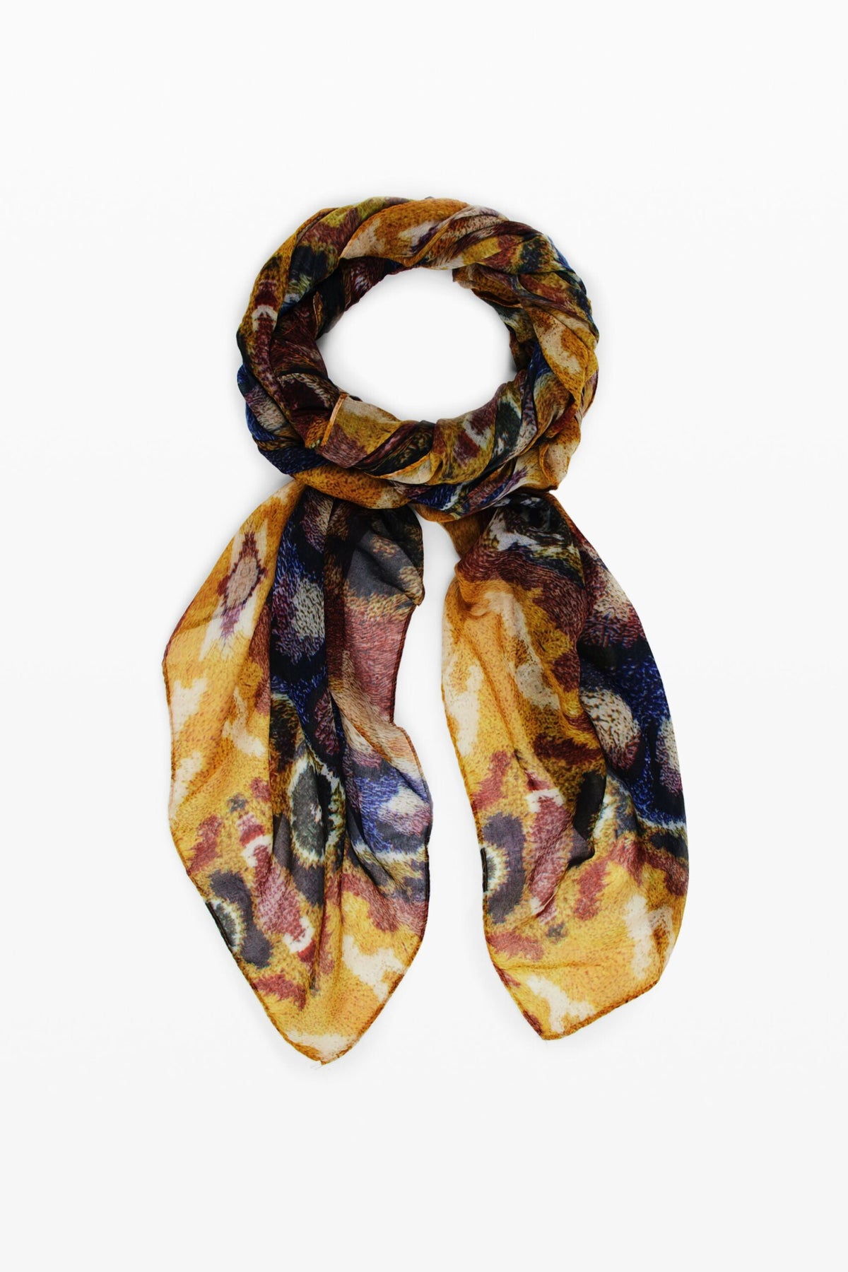 Desigual Rectangular scarf made of lightweight fabric