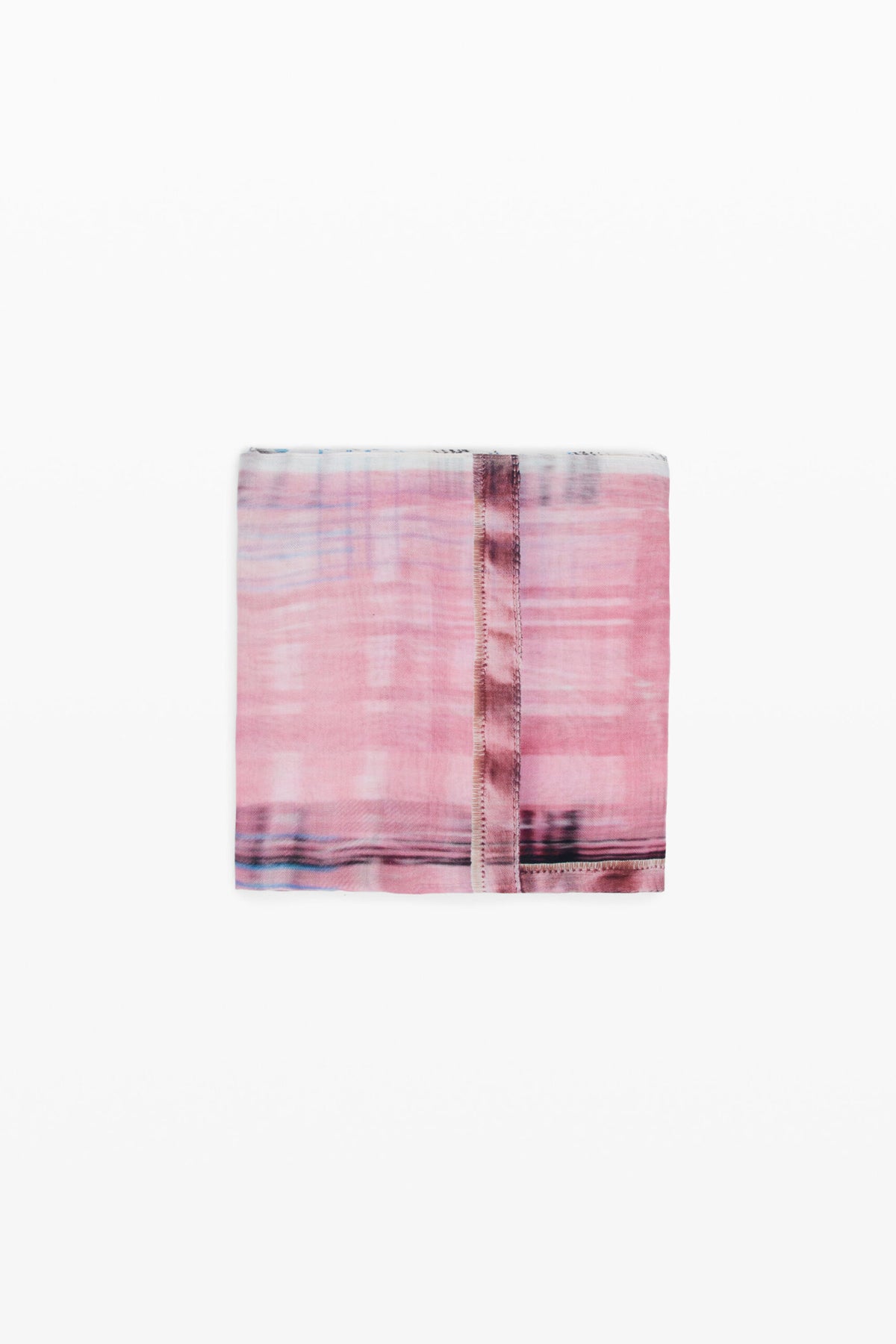 Desigual Rectangular lightweight fabric foulard with a check print