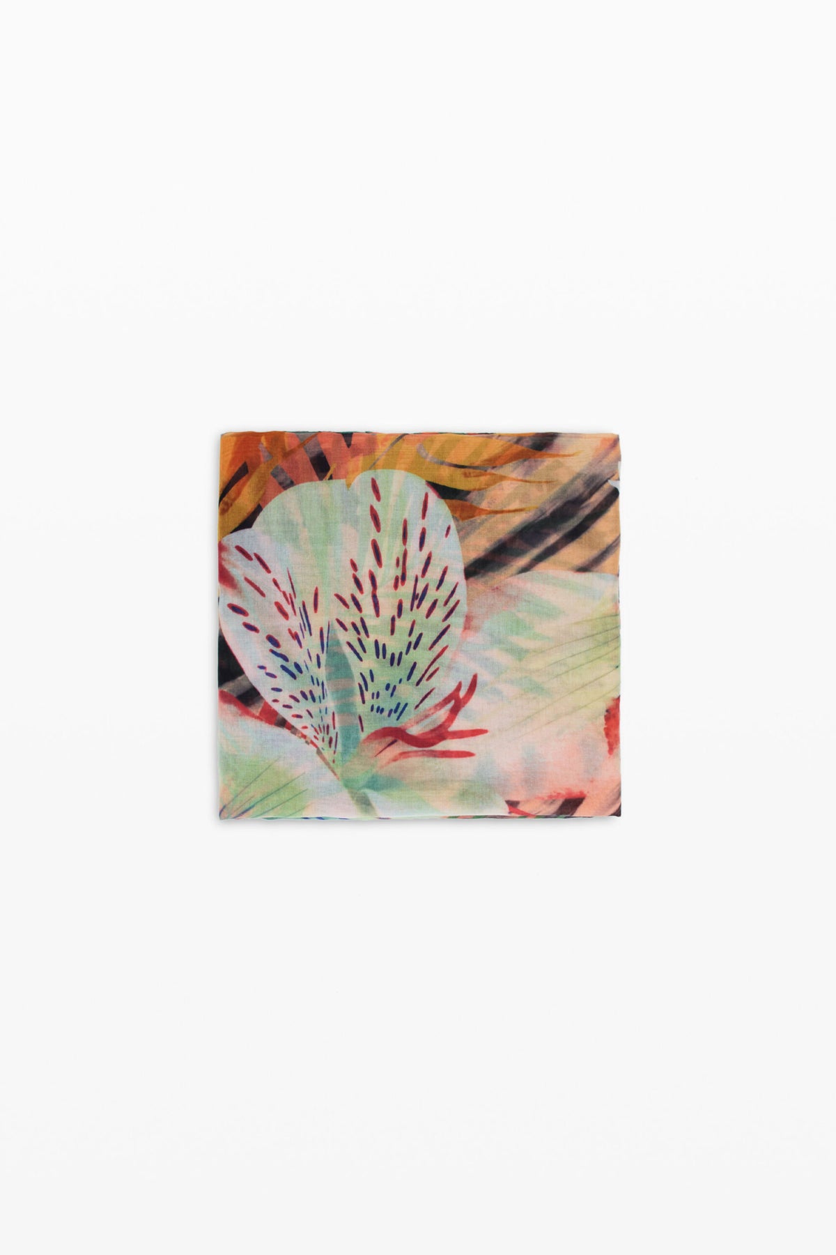 Desigual Rectangular scarf made of lightweight fabric