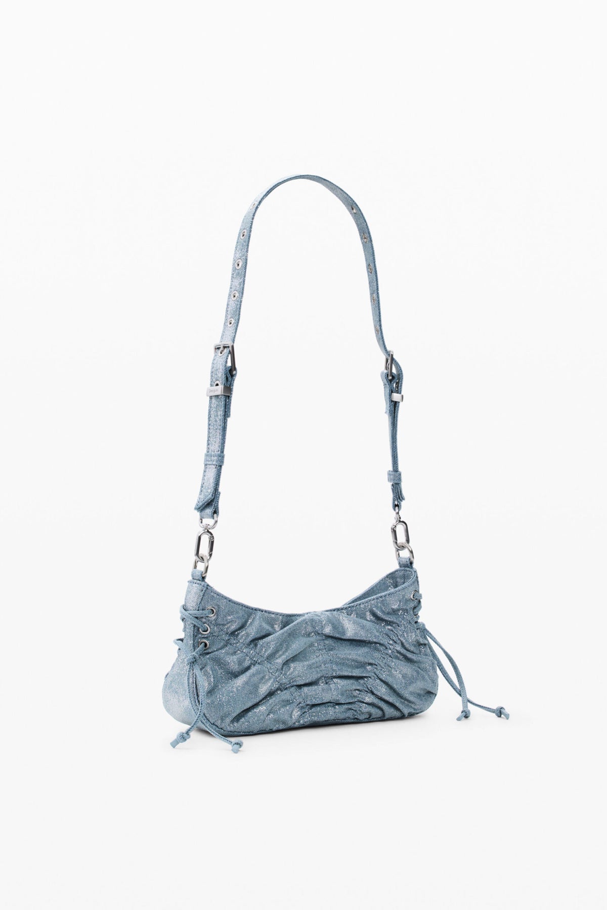 Desigual Small shoulder bag made of denim fabric