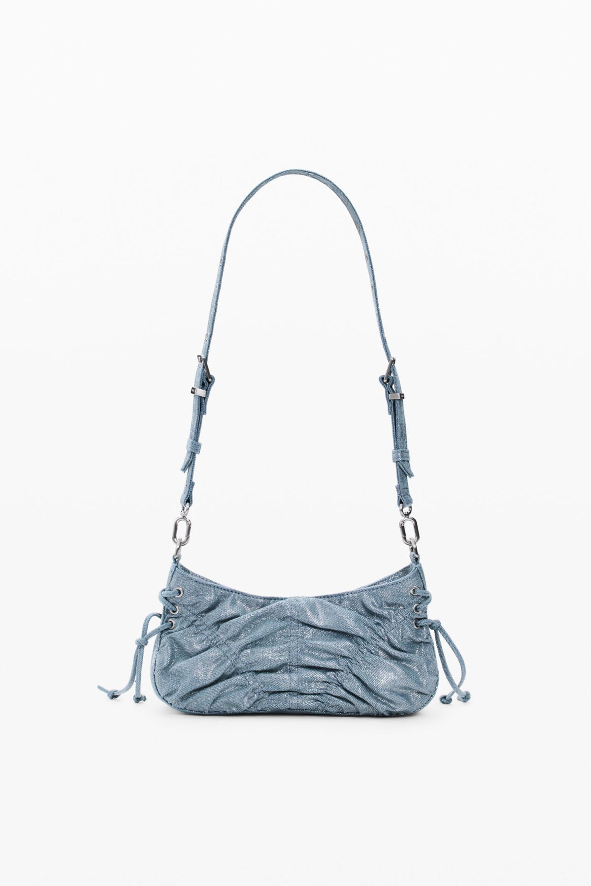 Desigual Small shoulder bag made of denim fabric