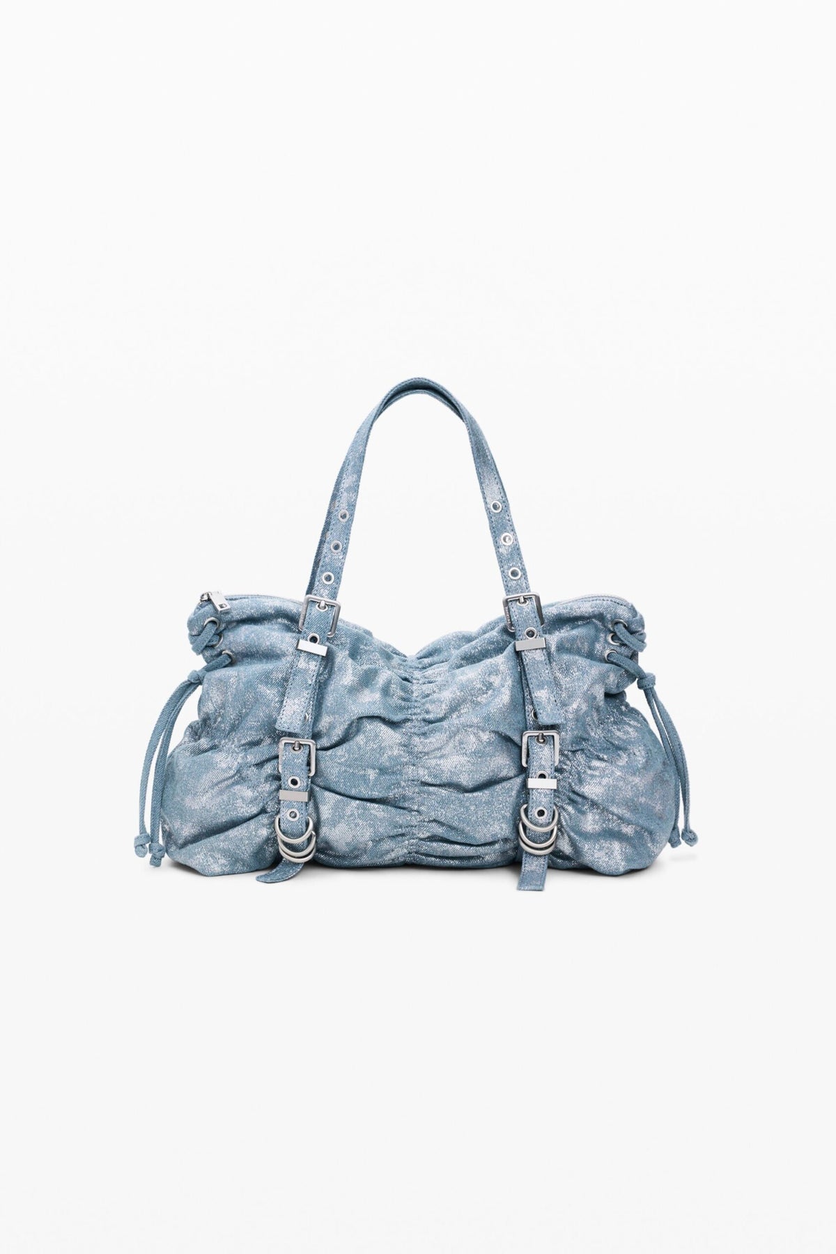 Desigual Medium shoulder bag made of denim fabric