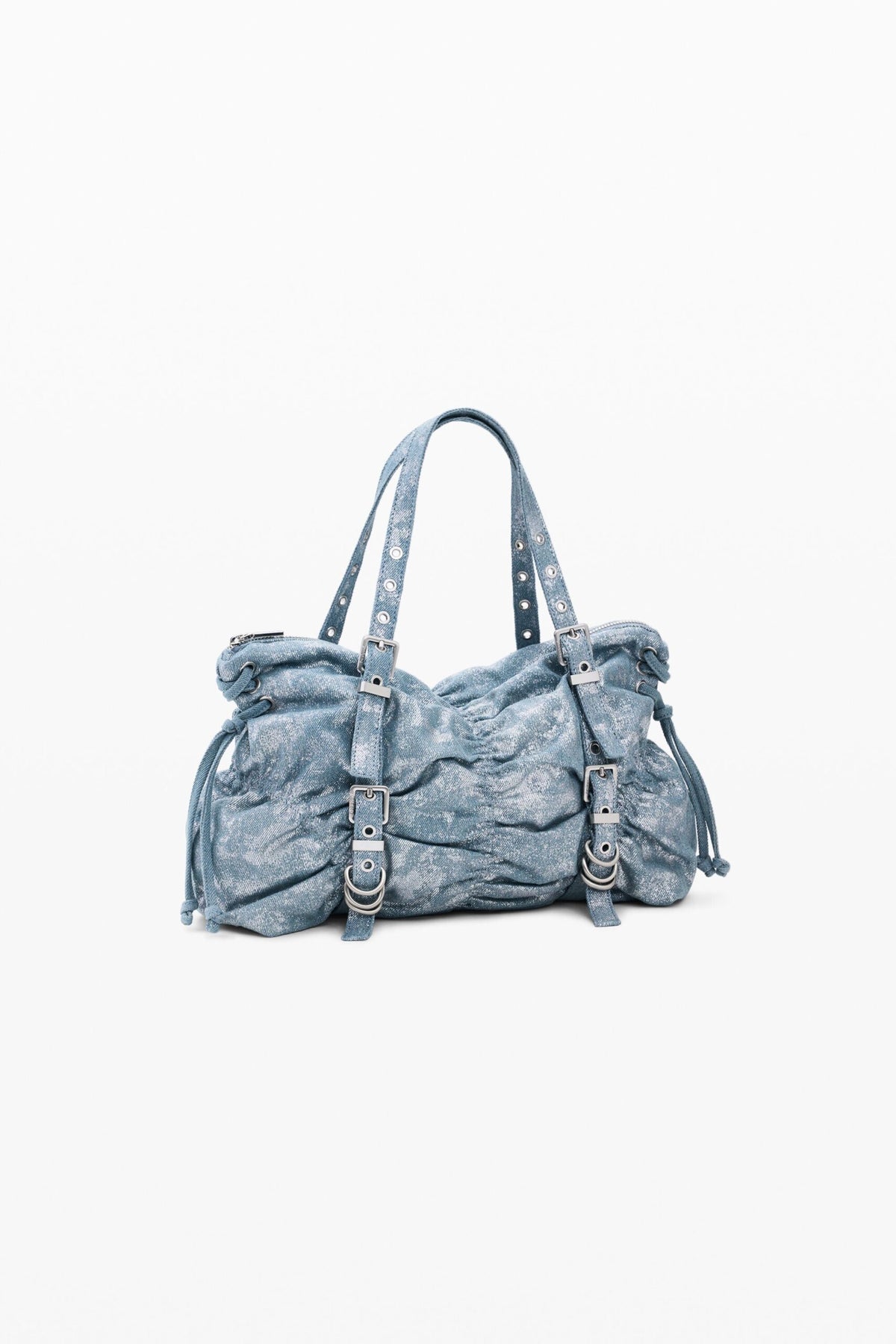 Desigual Medium shoulder bag made of denim fabric