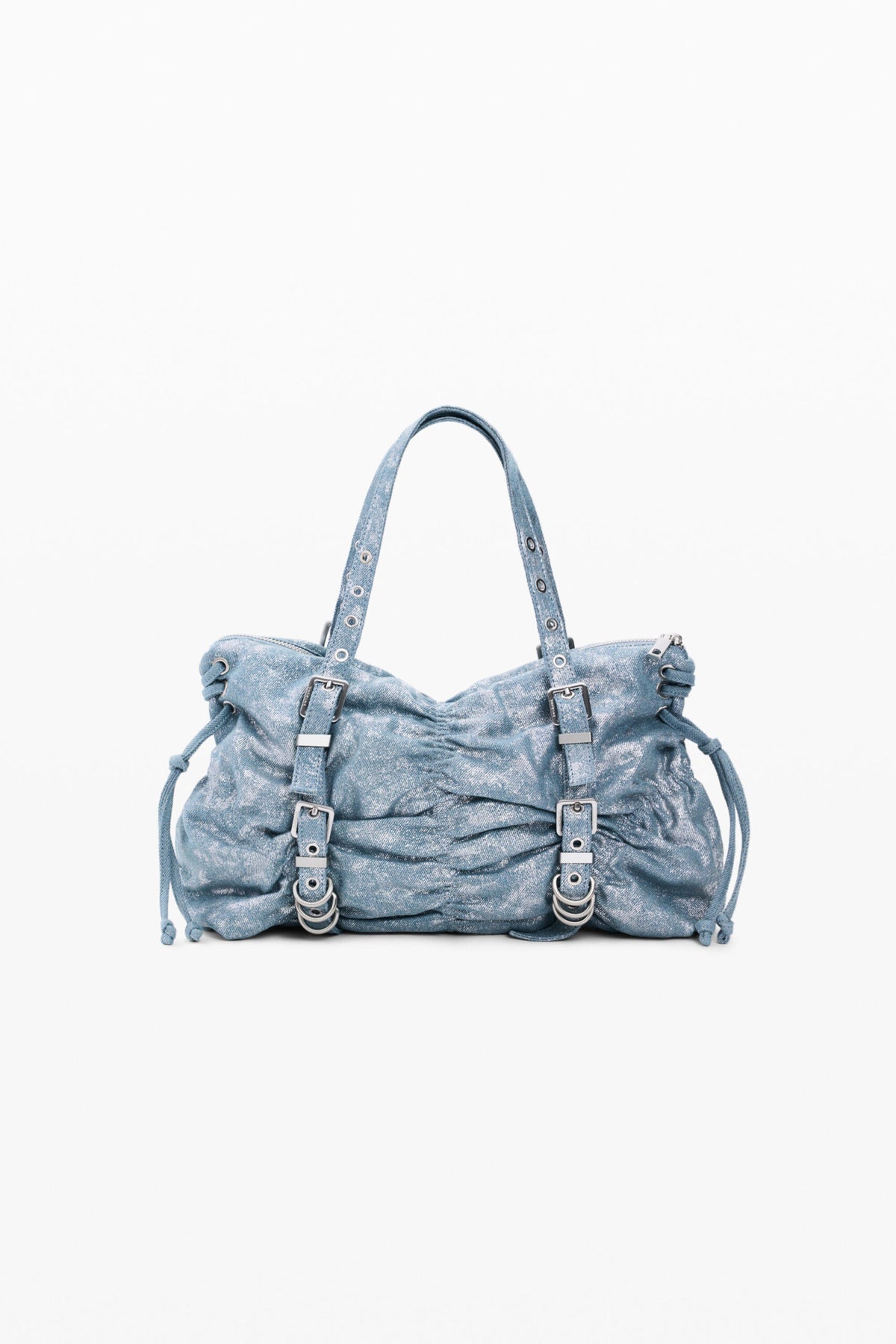 Desigual Medium shoulder bag made of denim fabric