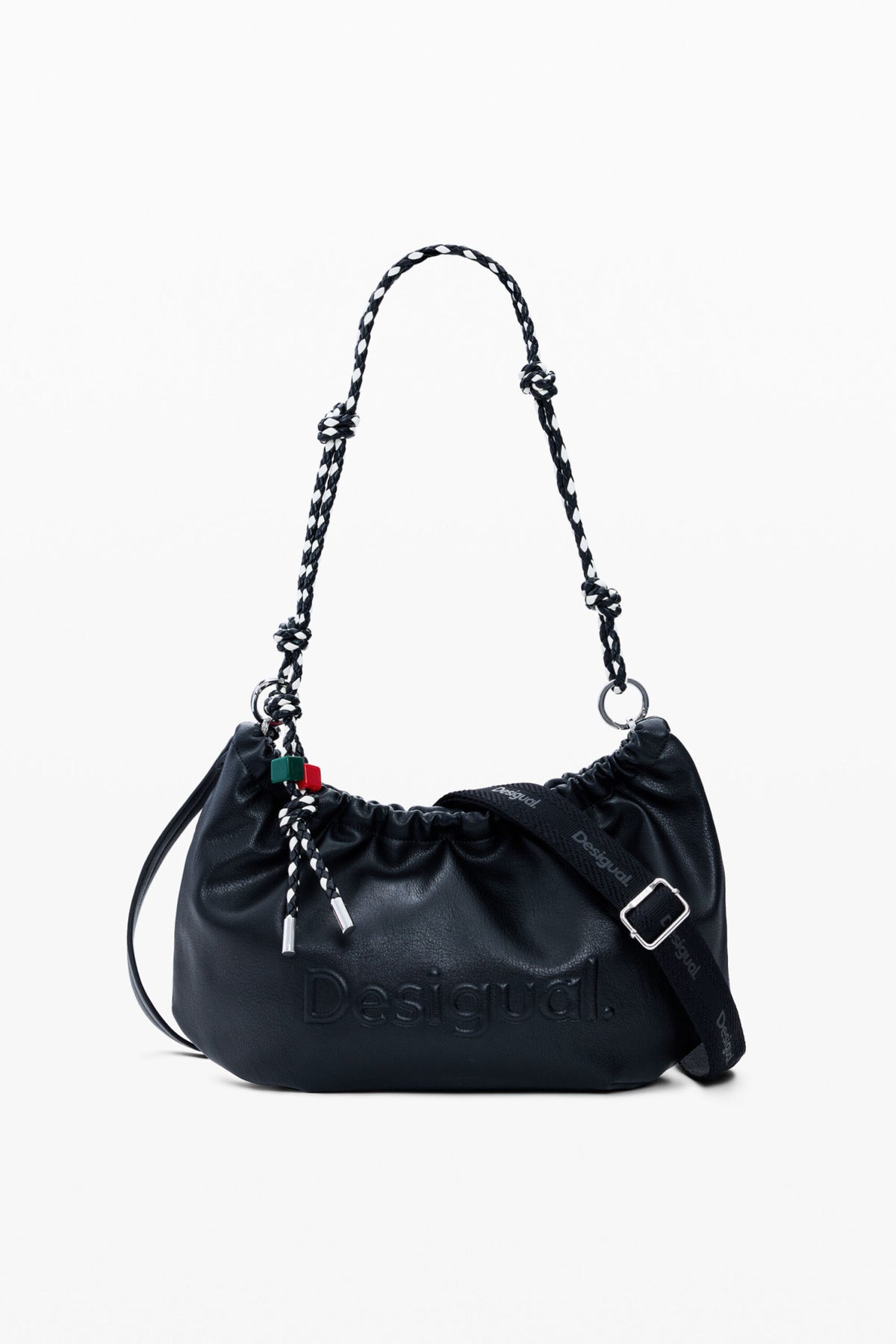 Desigual Medium bag with flap leather-effect