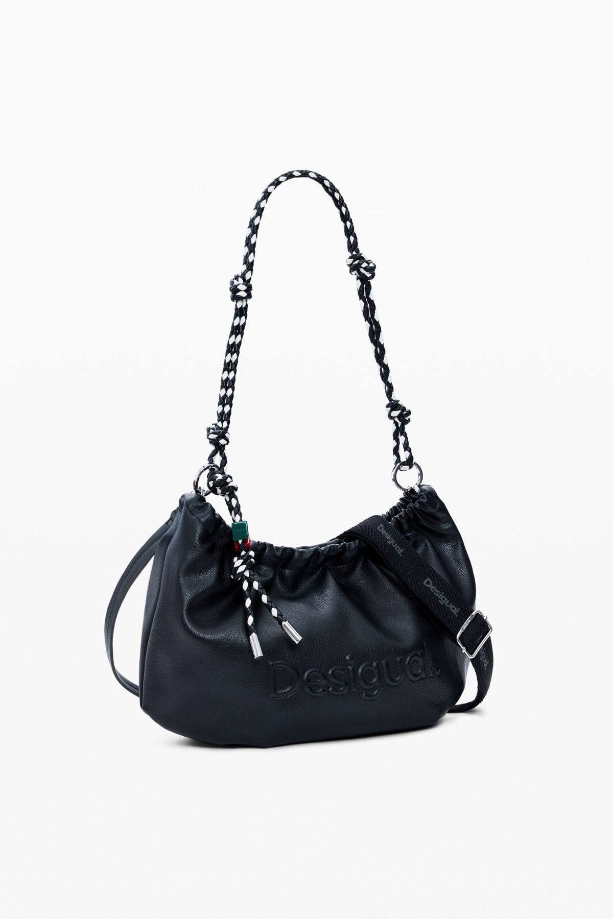 Desigual Medium bag with flap leather-effect