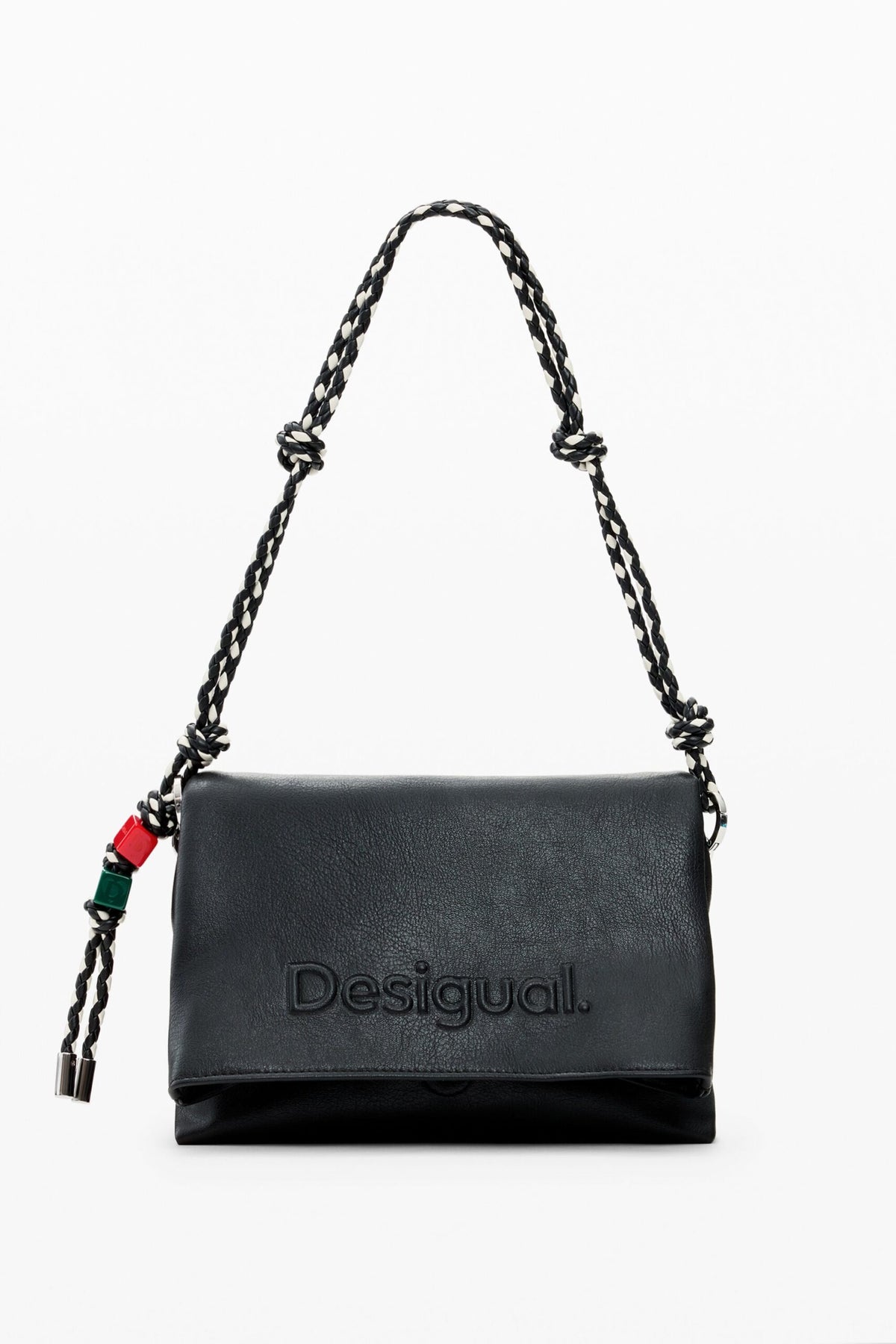 Desigual Medium faux-leather-effect bag with flap