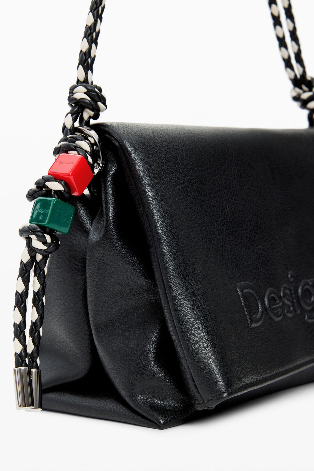 Desigual Medium faux-leather-effect bag with flap