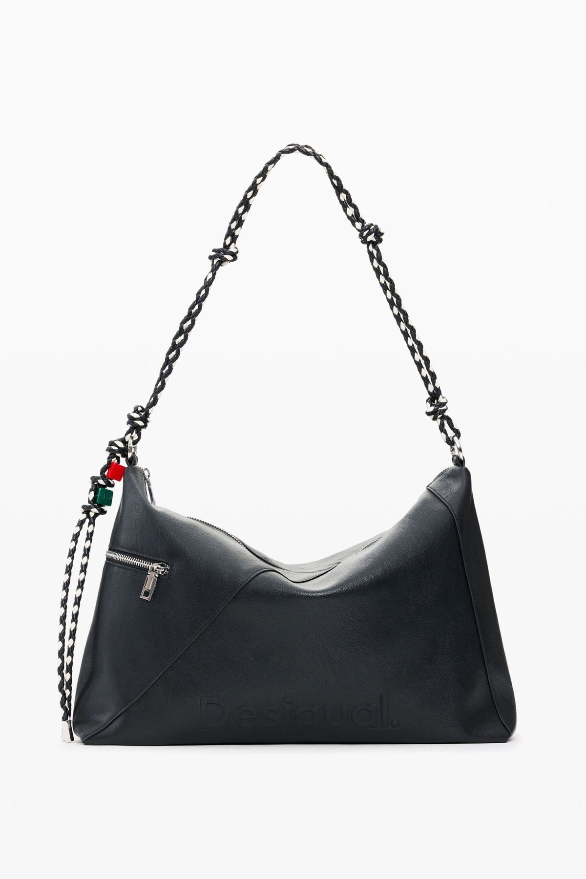 Desigual Large faux-leather-effect bag with interchangeable straps