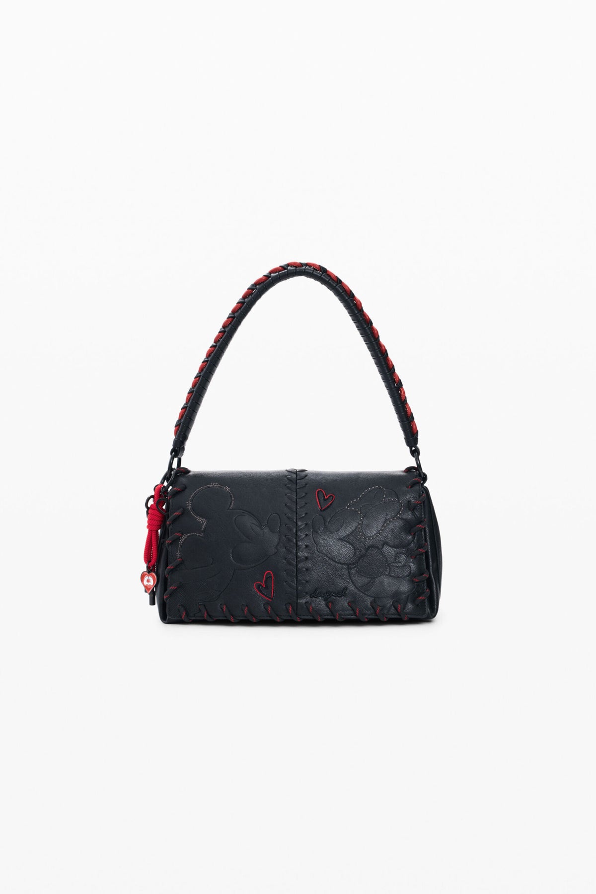 Desigual Black crossbody bag with flap closure and design