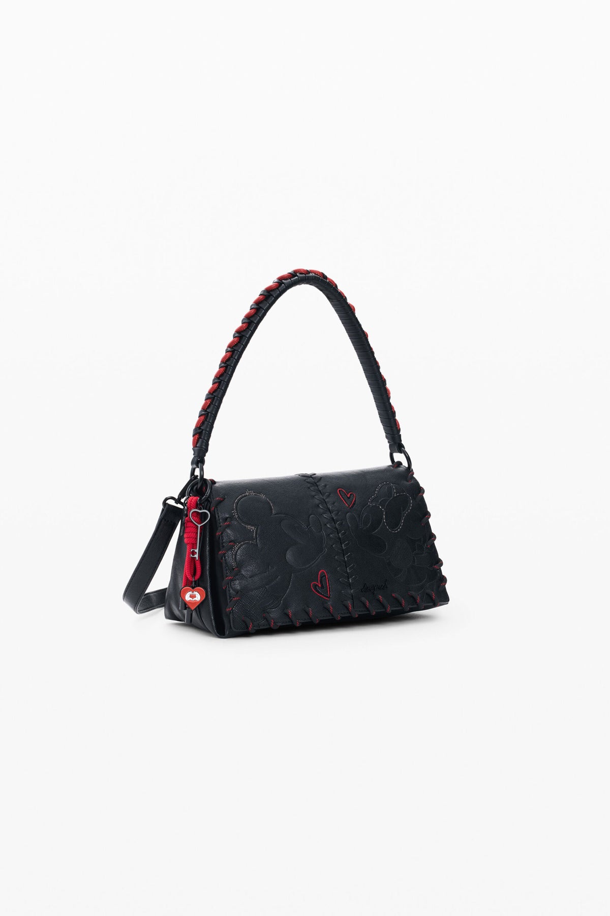 Desigual Black crossbody bag with flap closure and design