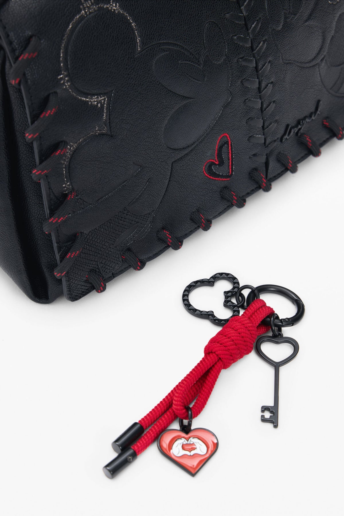 Desigual Black crossbody bag with flap closure and design