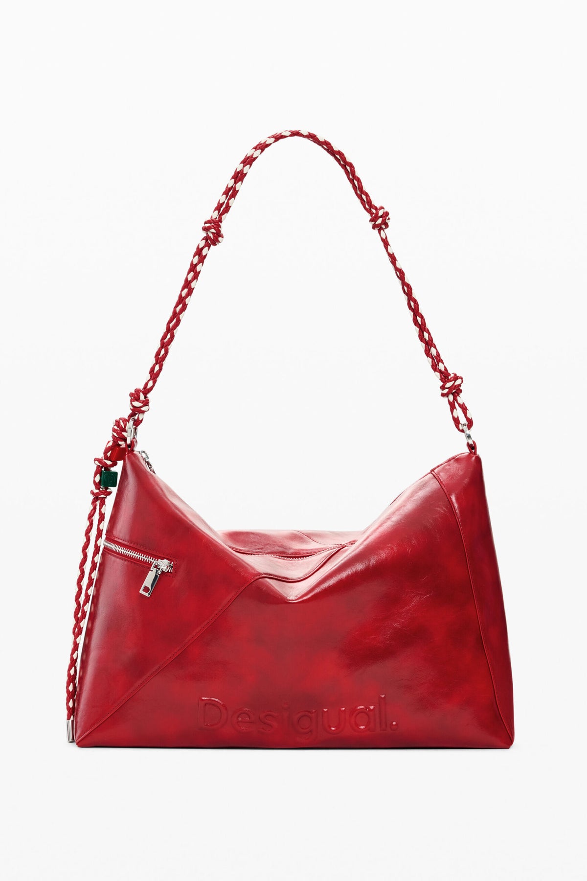 Desigual Large faux-leather effect bag with interchangeable straps
