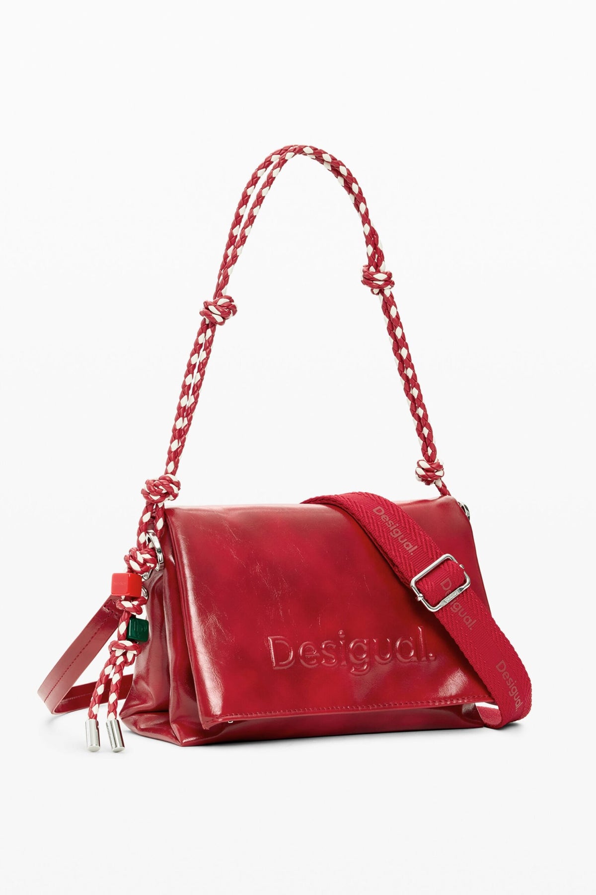 Desigual Medium bag with flap, leather-effect